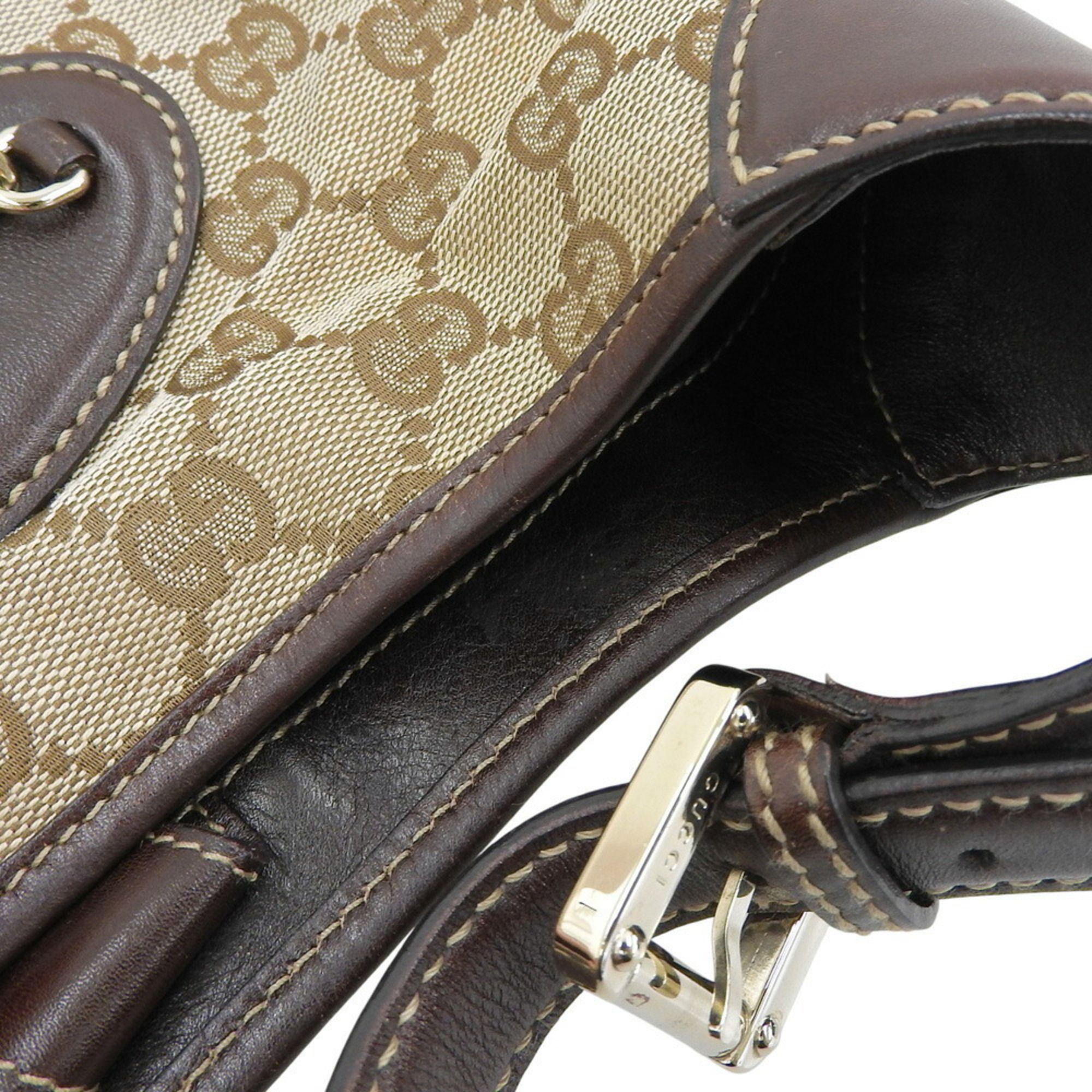 Canvas Leather Shoulder Bag (Pre-Owned) - Gucci - Modalova
