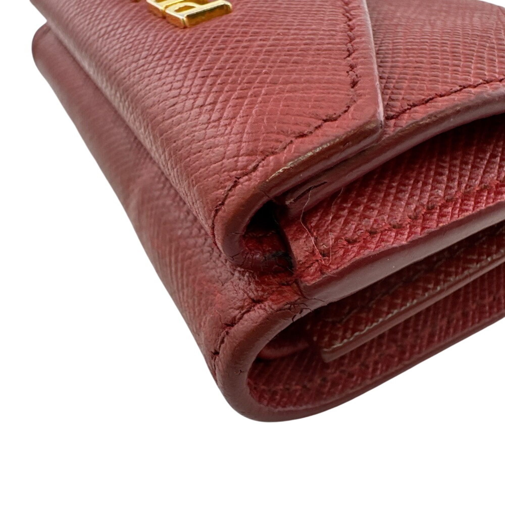 Saffiano Leather Wallet (Tri-Fold) (Pre-Owned) - Prada - Modalova