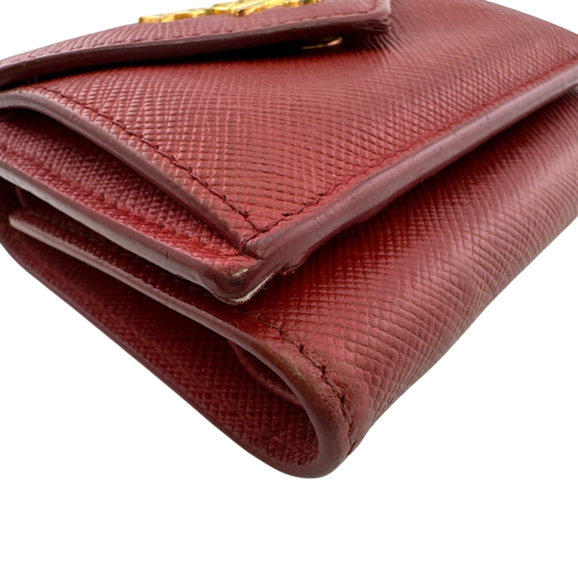 Saffiano Leather Wallet (Tri-Fold) (Pre-Owned) - Prada - Modalova