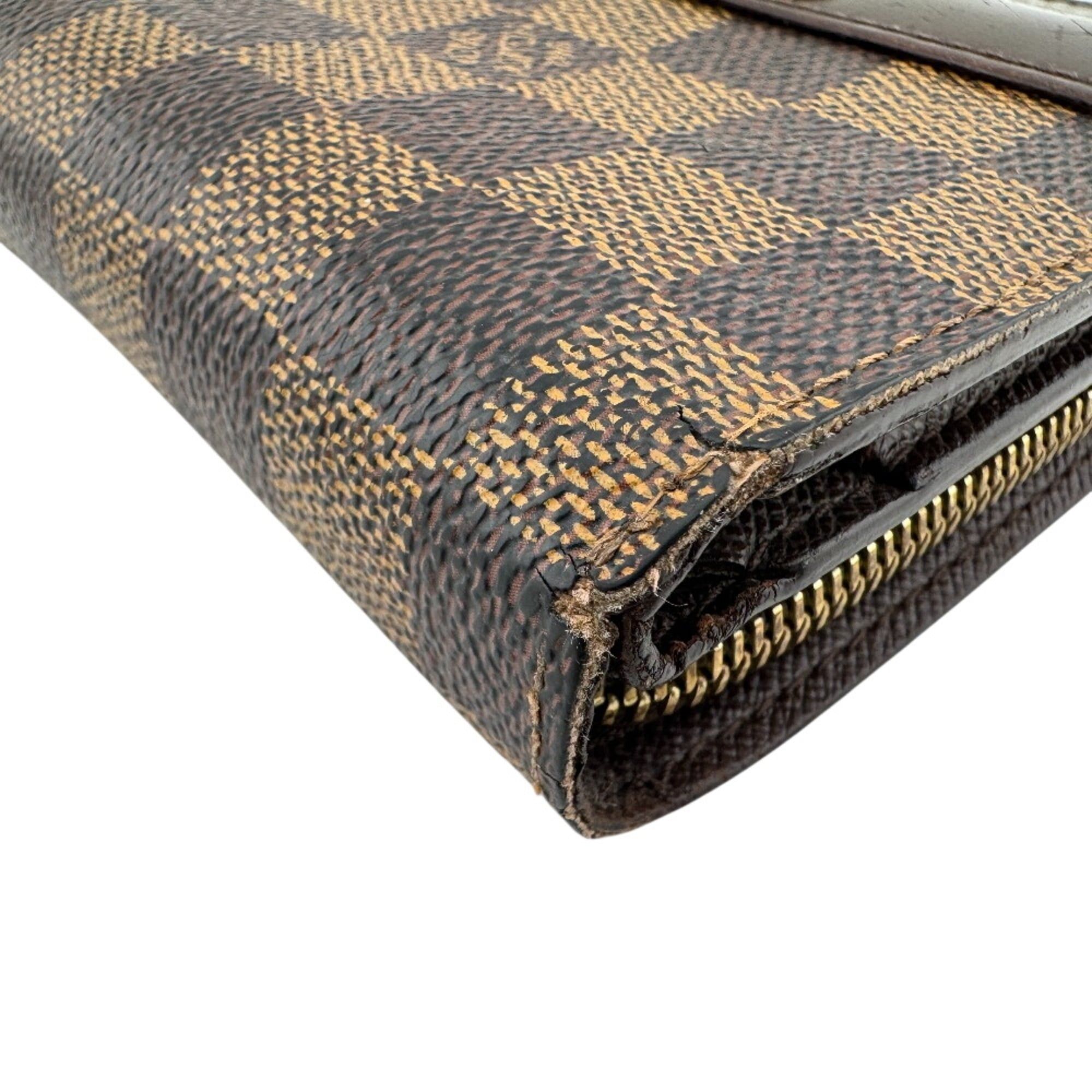 Damier Leather Wallet (Bi-Fold) (Pre-Owned) - Louis Vuitton - Modalova
