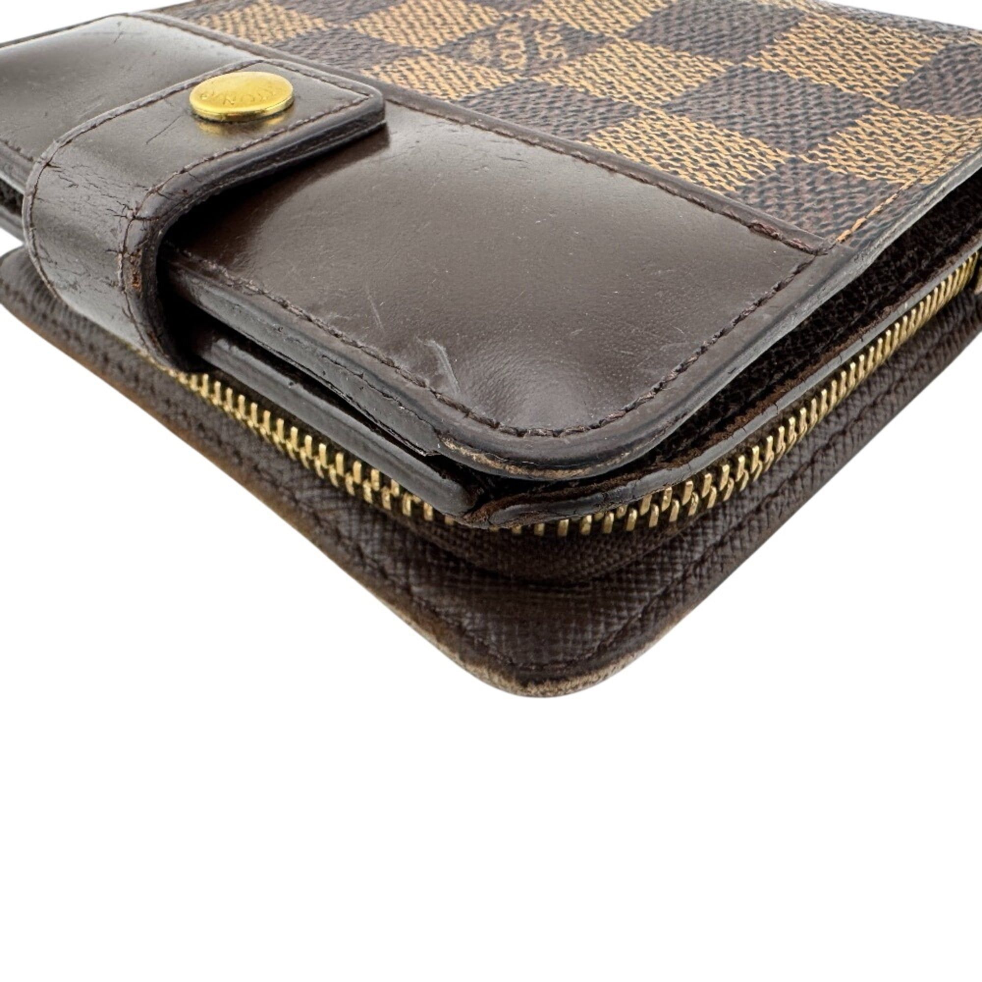 Damier Leather Wallet (Bi-Fold) (Pre-Owned) - Louis Vuitton - Modalova