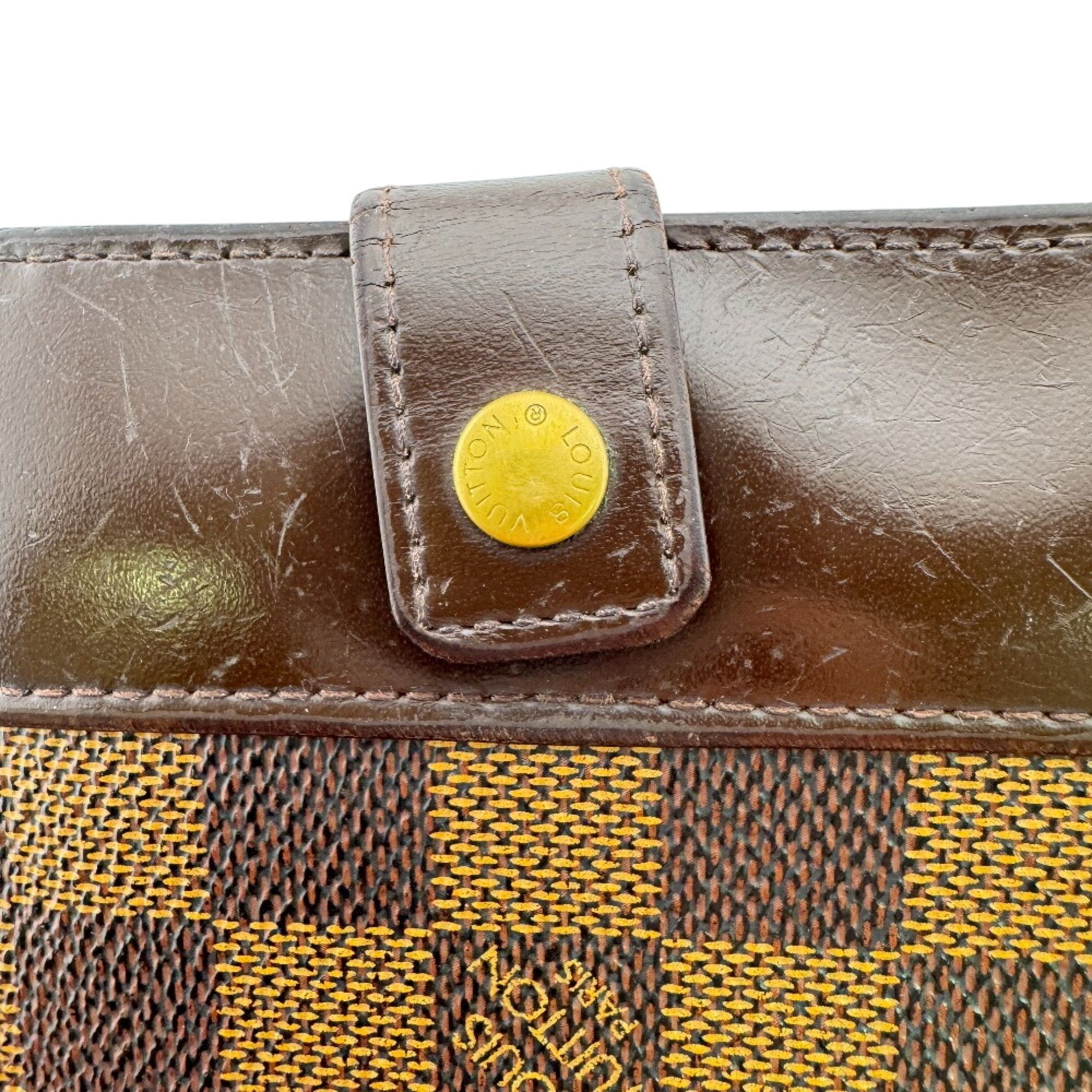 Damier Leather Wallet (Bi-Fold) (Pre-Owned) - Louis Vuitton - Modalova