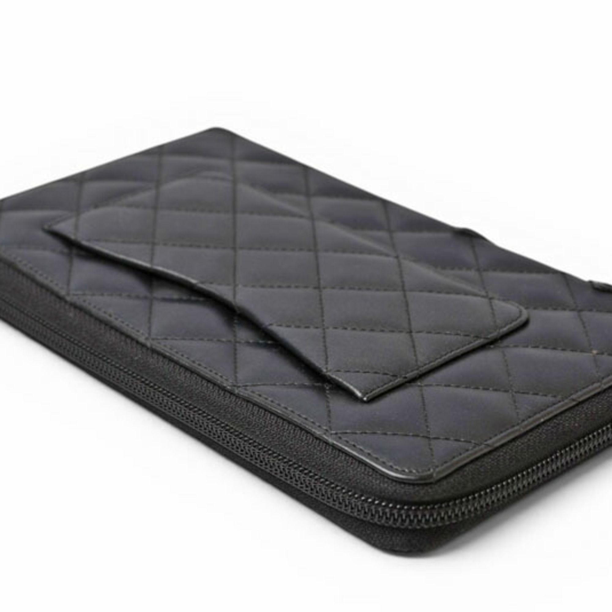 Leather Long Wallet (Bi-Fold) (Pre-Owned) - Chanel - Modalova