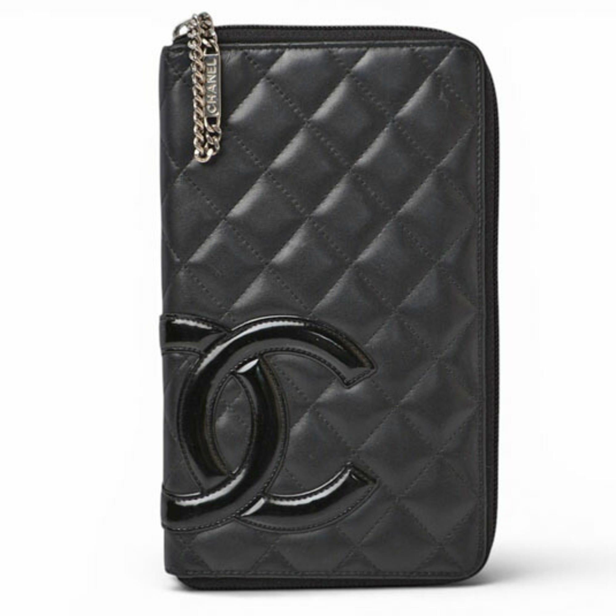 Leather Long Wallet (Bi-Fold) (Pre-Owned) - Chanel - Modalova