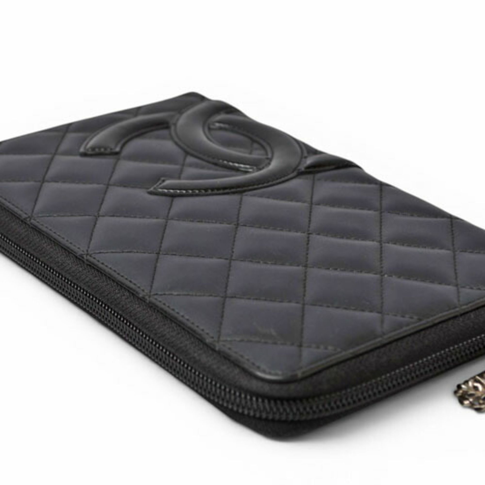 Leather Long Wallet (Bi-Fold) (Pre-Owned) - Chanel - Modalova