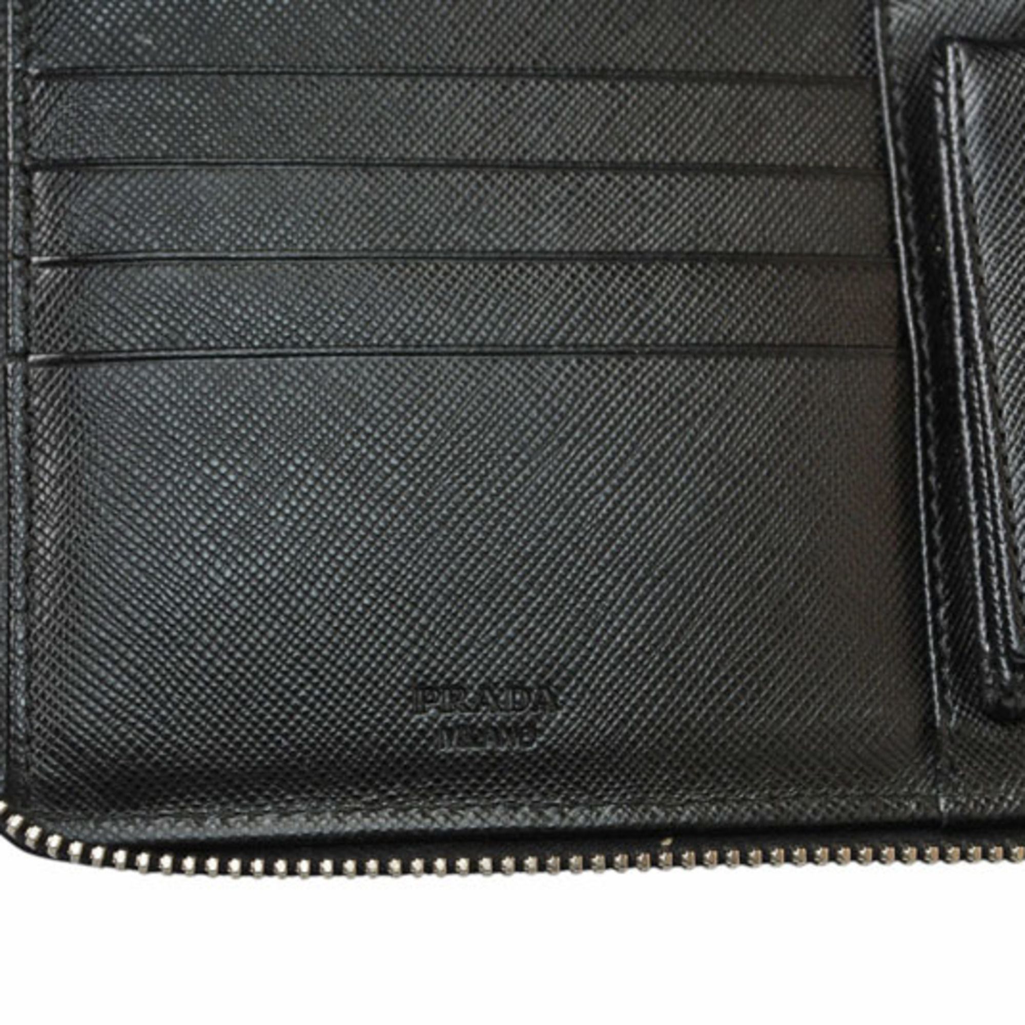 Leather Long Wallet (Bi-Fold) (Pre-Owned) - Prada - Modalova