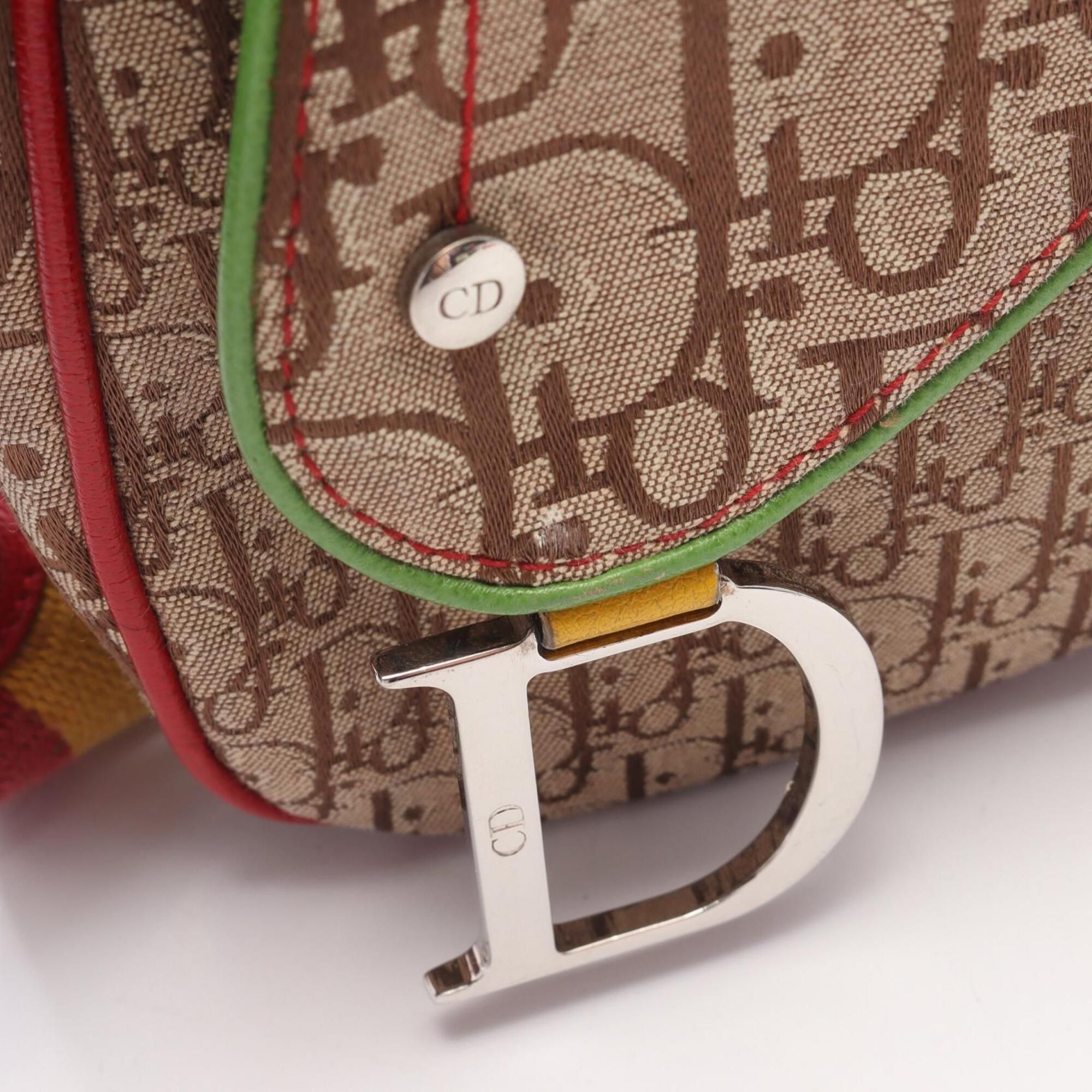 Canvas Leather Handbag Shoulder Bag (Pre-Owned) - Christian Dior - Modalova