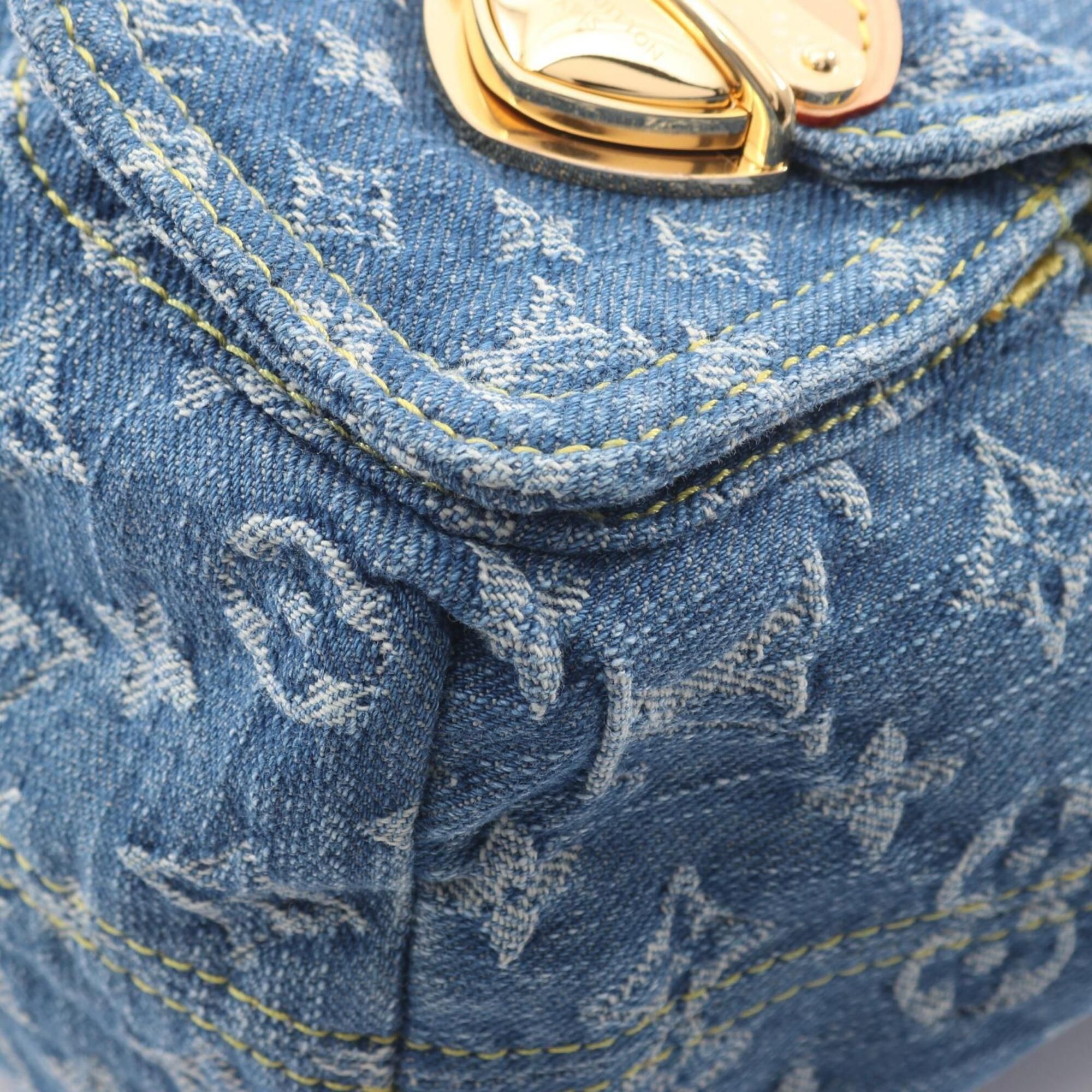 Denim Leather Backpack Handbag (Pre-Owned) - Louis Vuitton - Modalova