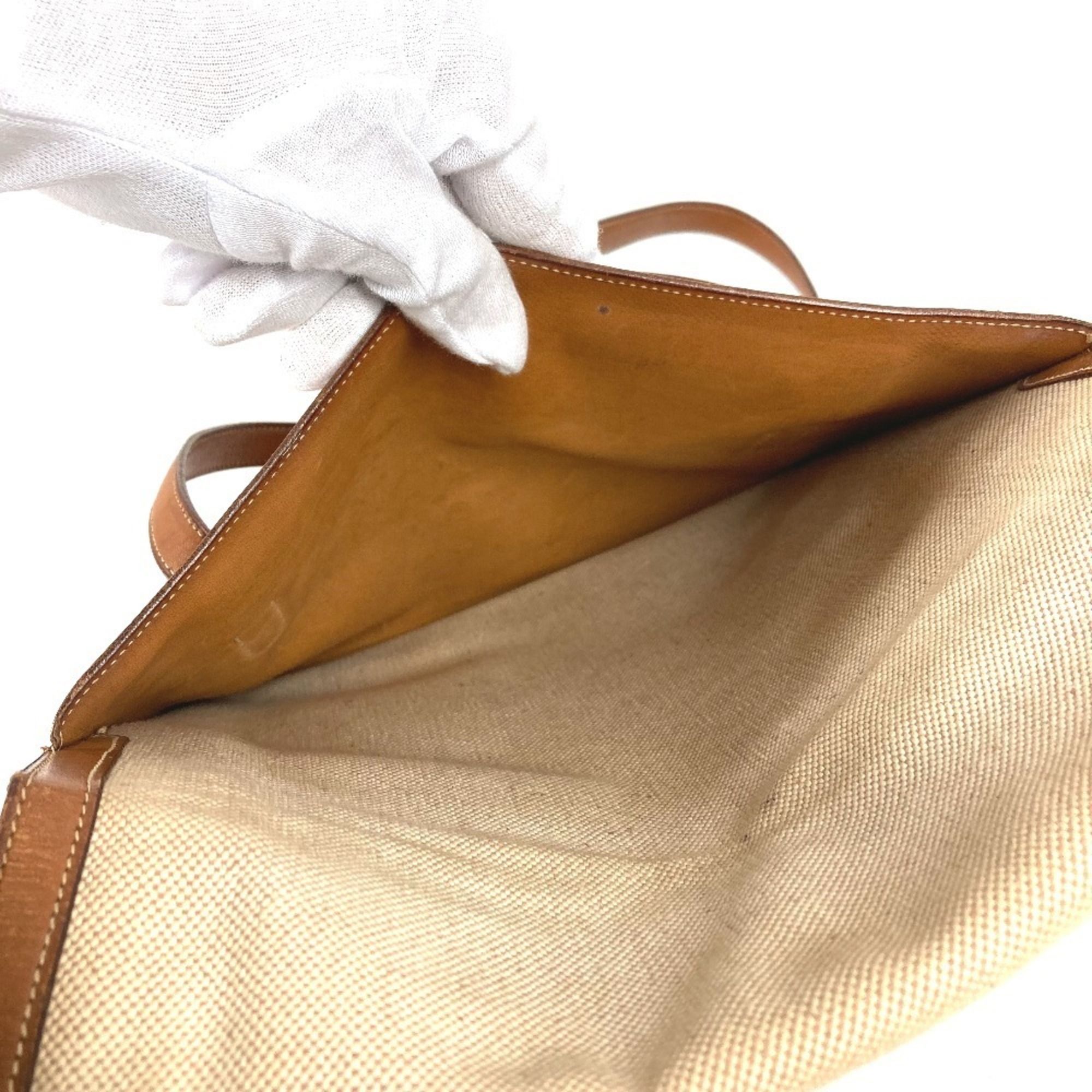 Leather Canvas Handbag Shoulder Bag (Pre-Owned) - Hermes - Modalova