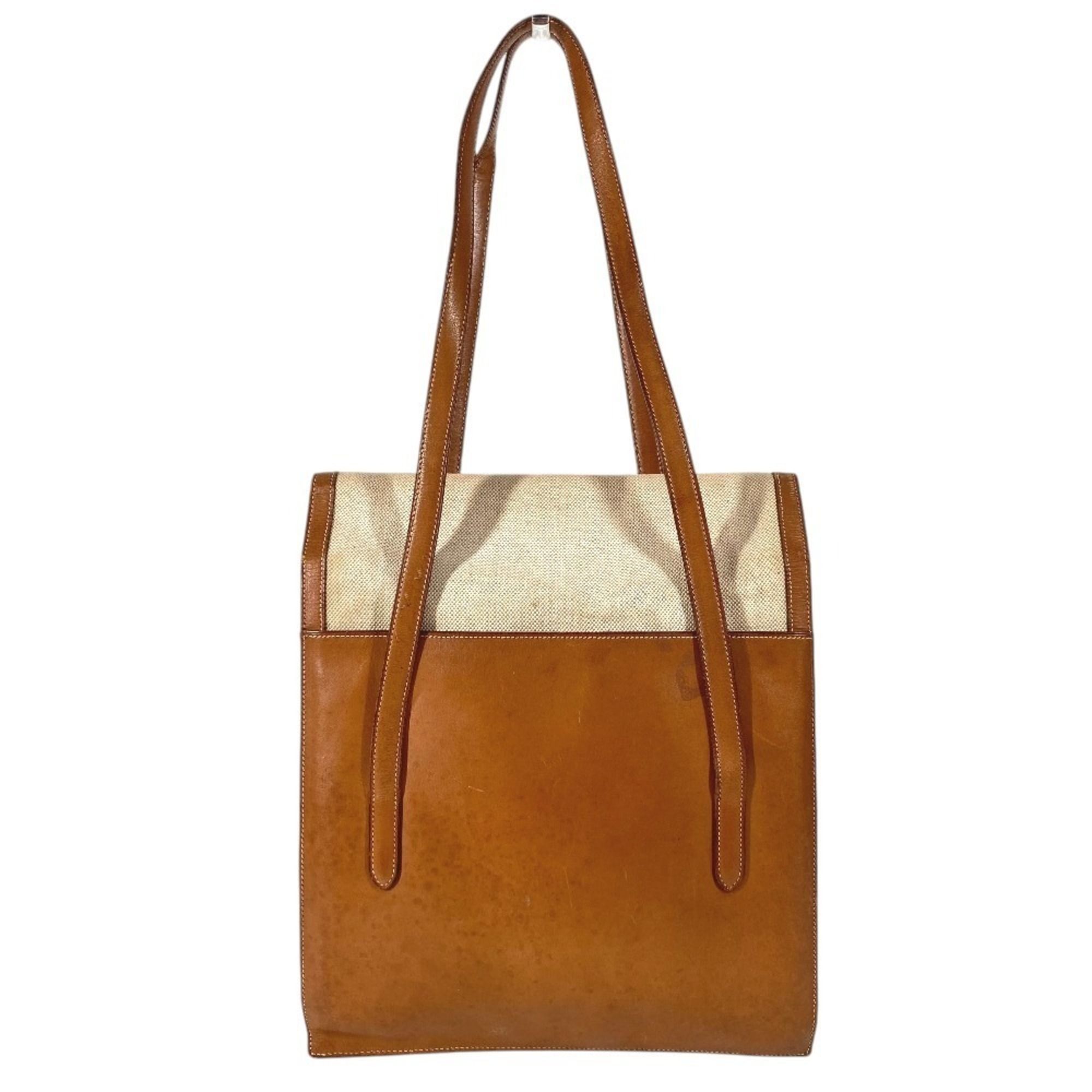 Leather Canvas Handbag Shoulder Bag (Pre-Owned) - Hermes - Modalova