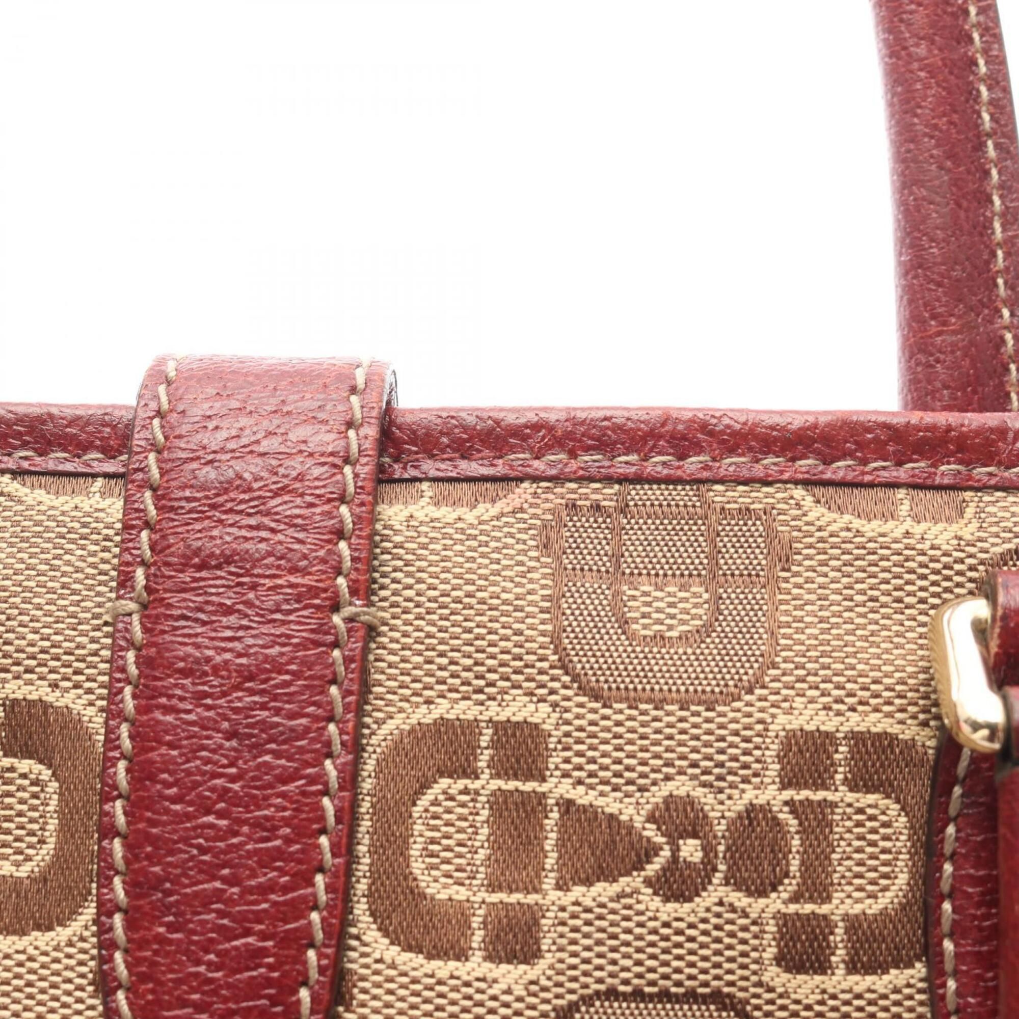 Canvas Leather Handbag (Pre-Owned) - Gucci - Modalova