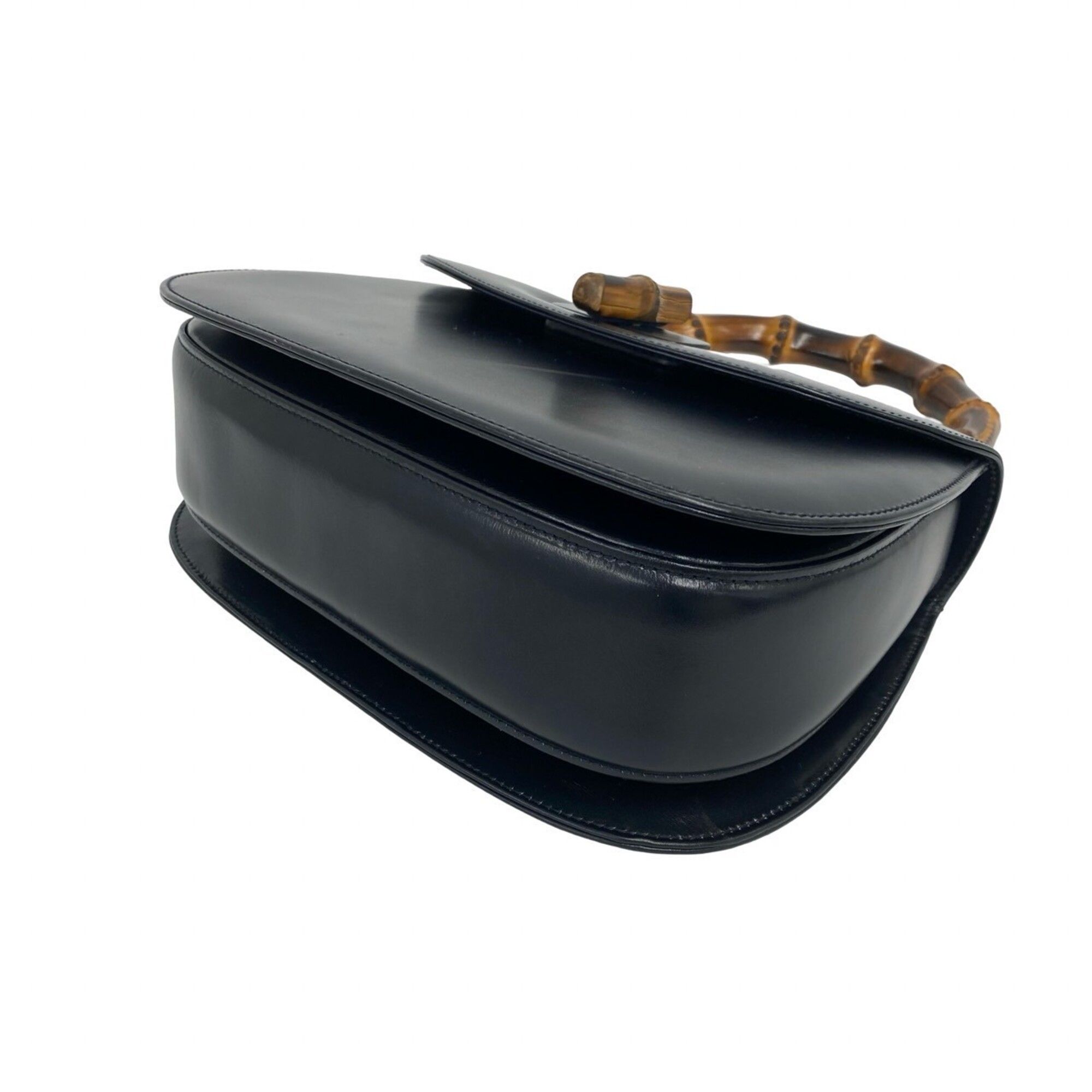 Leather Bamboo Handbag Shoulder Bag (Pre-Owned) - Gucci - Modalova