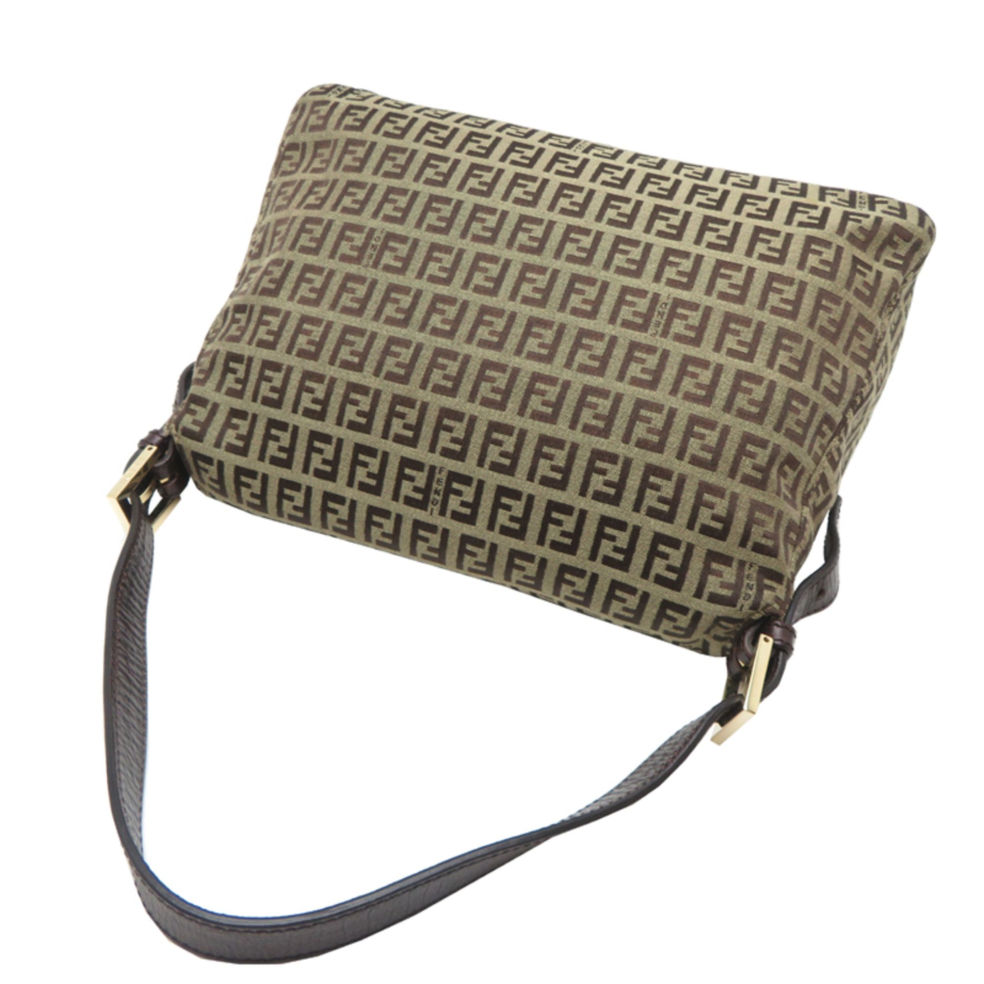 Canvas Leather Shoulder Bag (Pre-Owned) - Fendi - Modalova