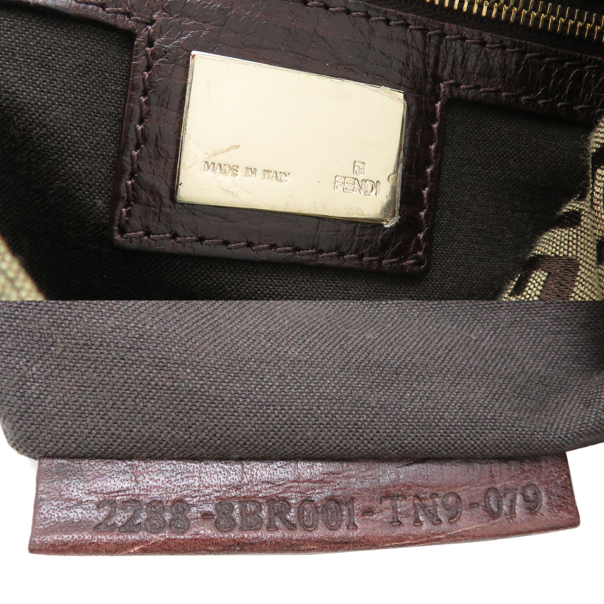 Canvas Leather Shoulder Bag (Pre-Owned) - Fendi - Modalova