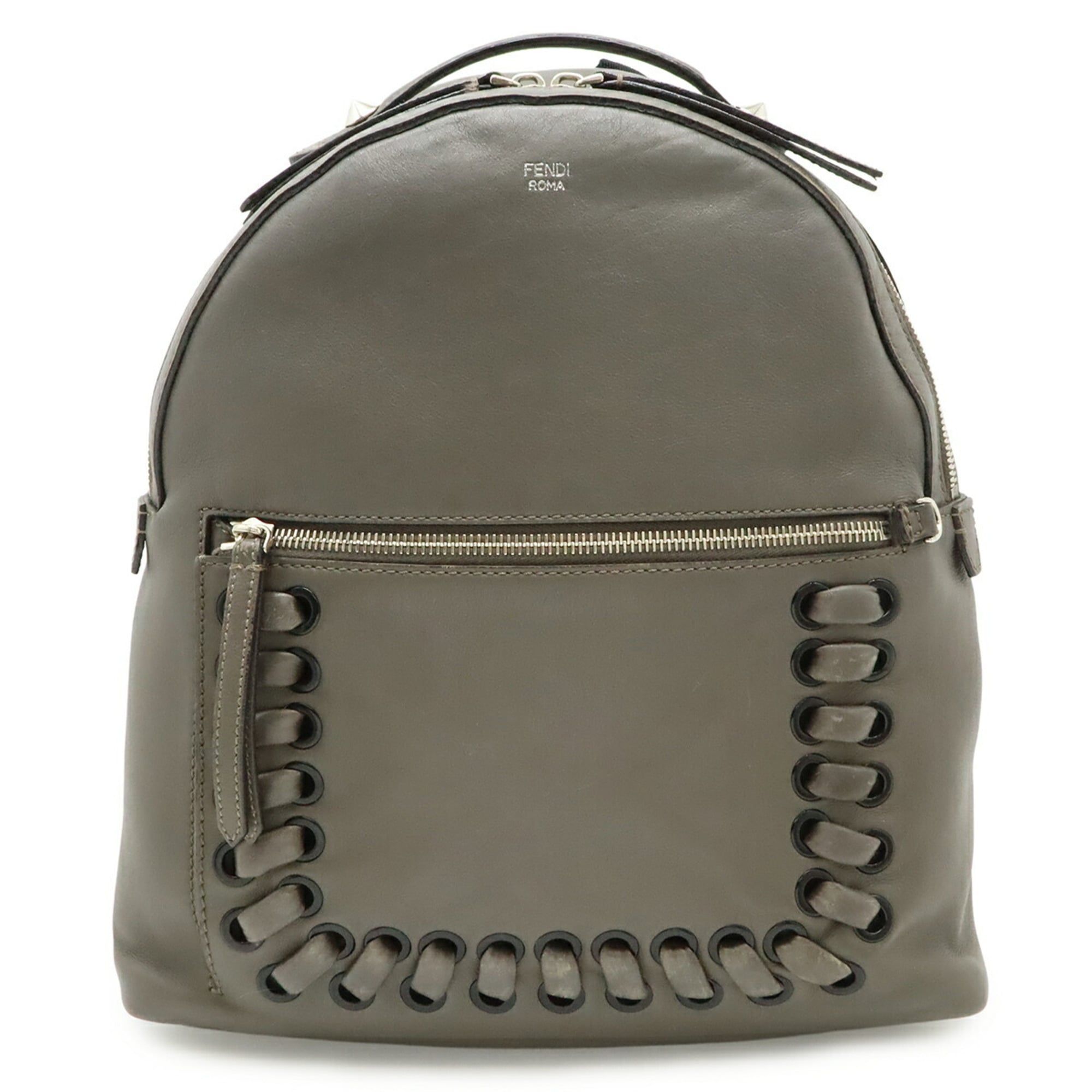 Leather Backpack (Pre-Owned) - Fendi - Modalova
