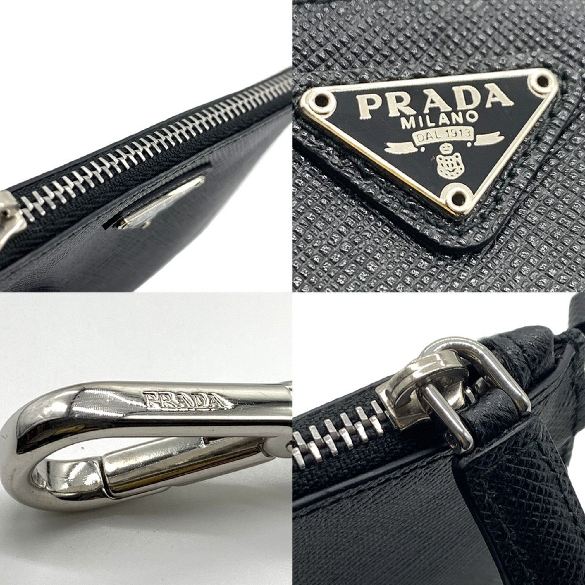 Saffiano Triangle Coin Purse/Coin Case (Pre-Owned) - Prada - Modalova