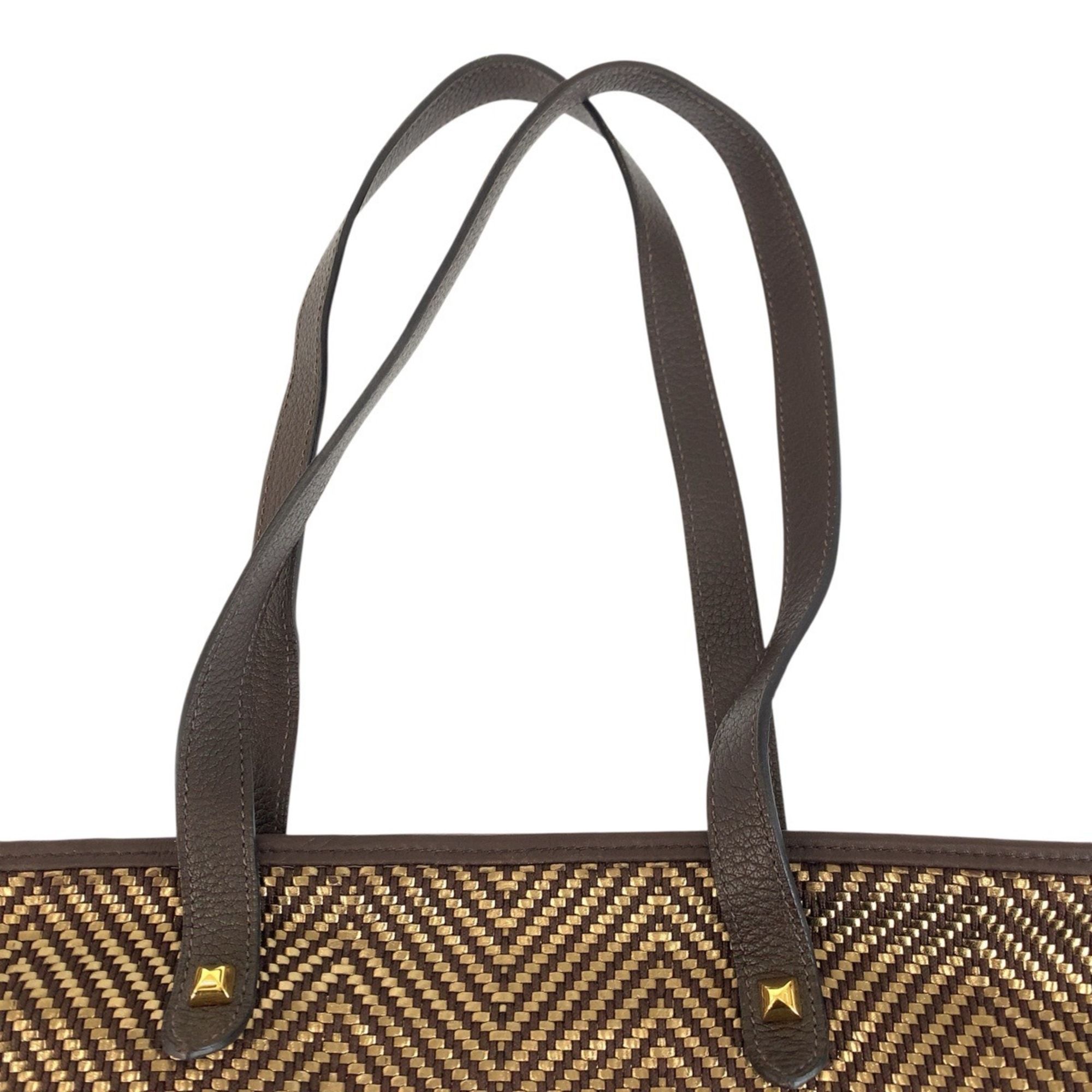 Polyester Leather Shoulder Bag Tote Bag (Pre-Owned) - Hermes - Modalova