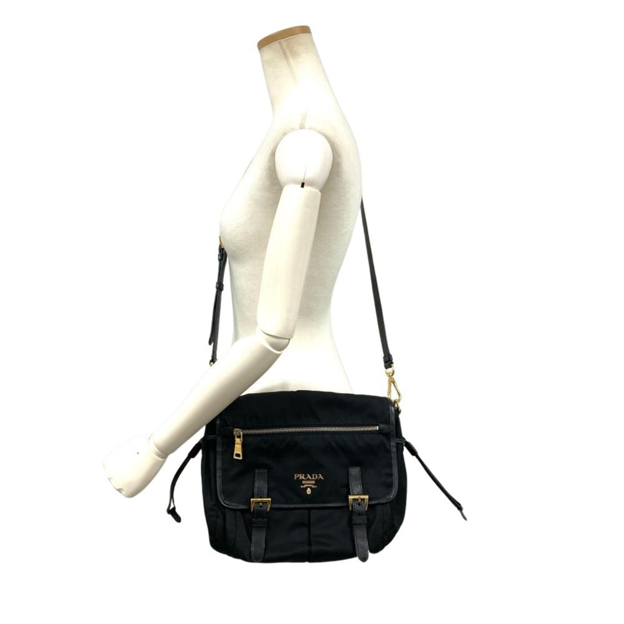 Nylon Leather Shoulder Bag (Pre-Owned) - Prada - Modalova