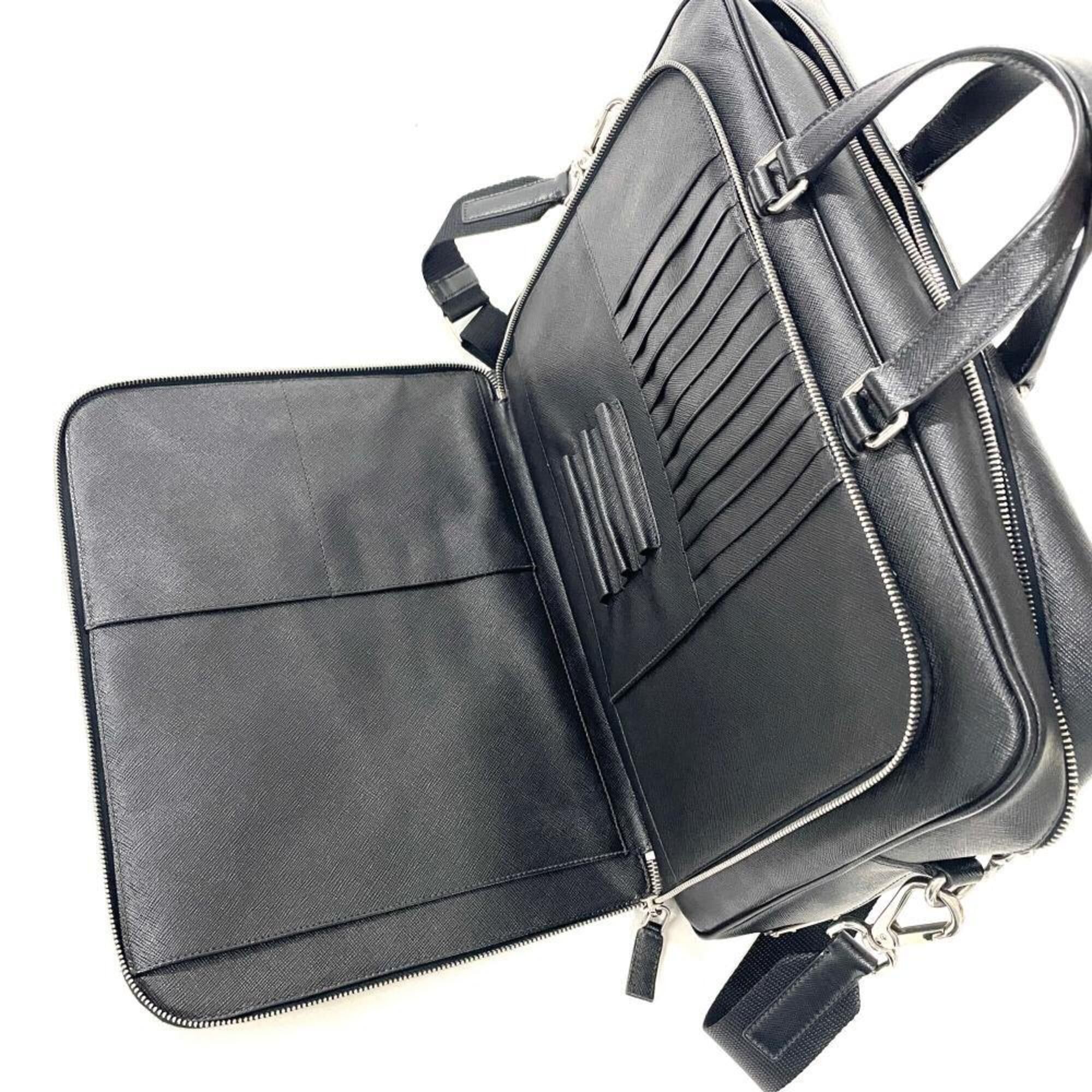 Leather Briefcase (Pre-Owned) - Prada - Modalova