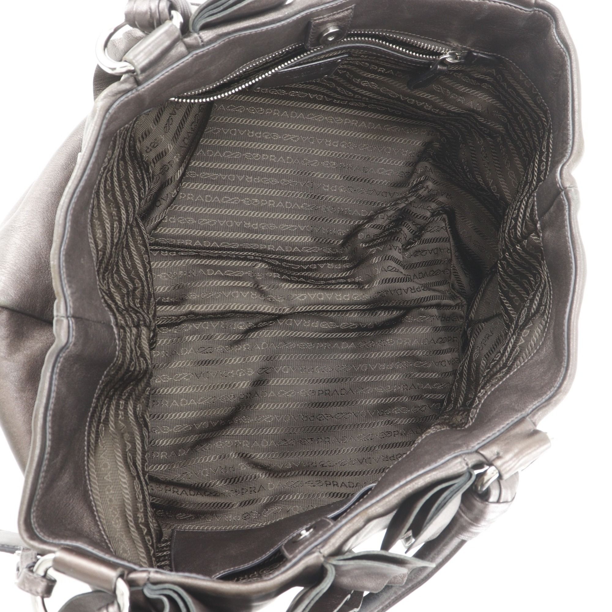 Leather Tote Bag (Pre-Owned) - Prada - Modalova