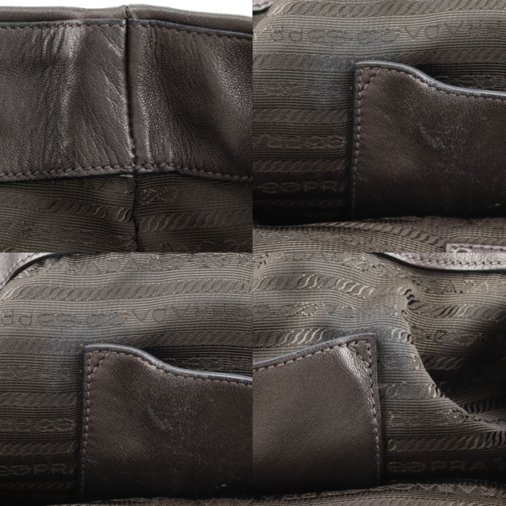 Leather Tote Bag (Pre-Owned) - Prada - Modalova