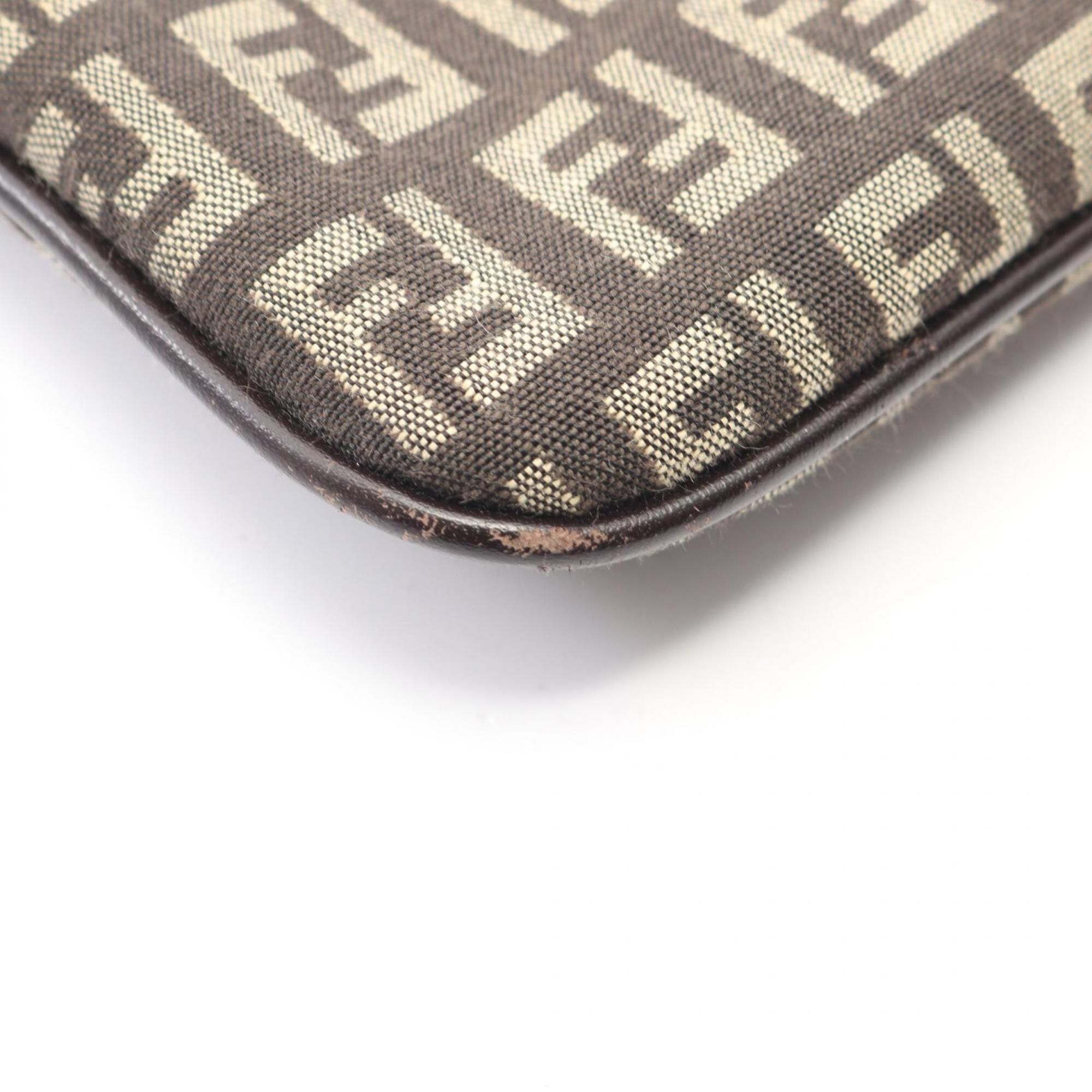 Canvas Leather Shoulder Bag (Pre-Owned) - Fendi - Modalova
