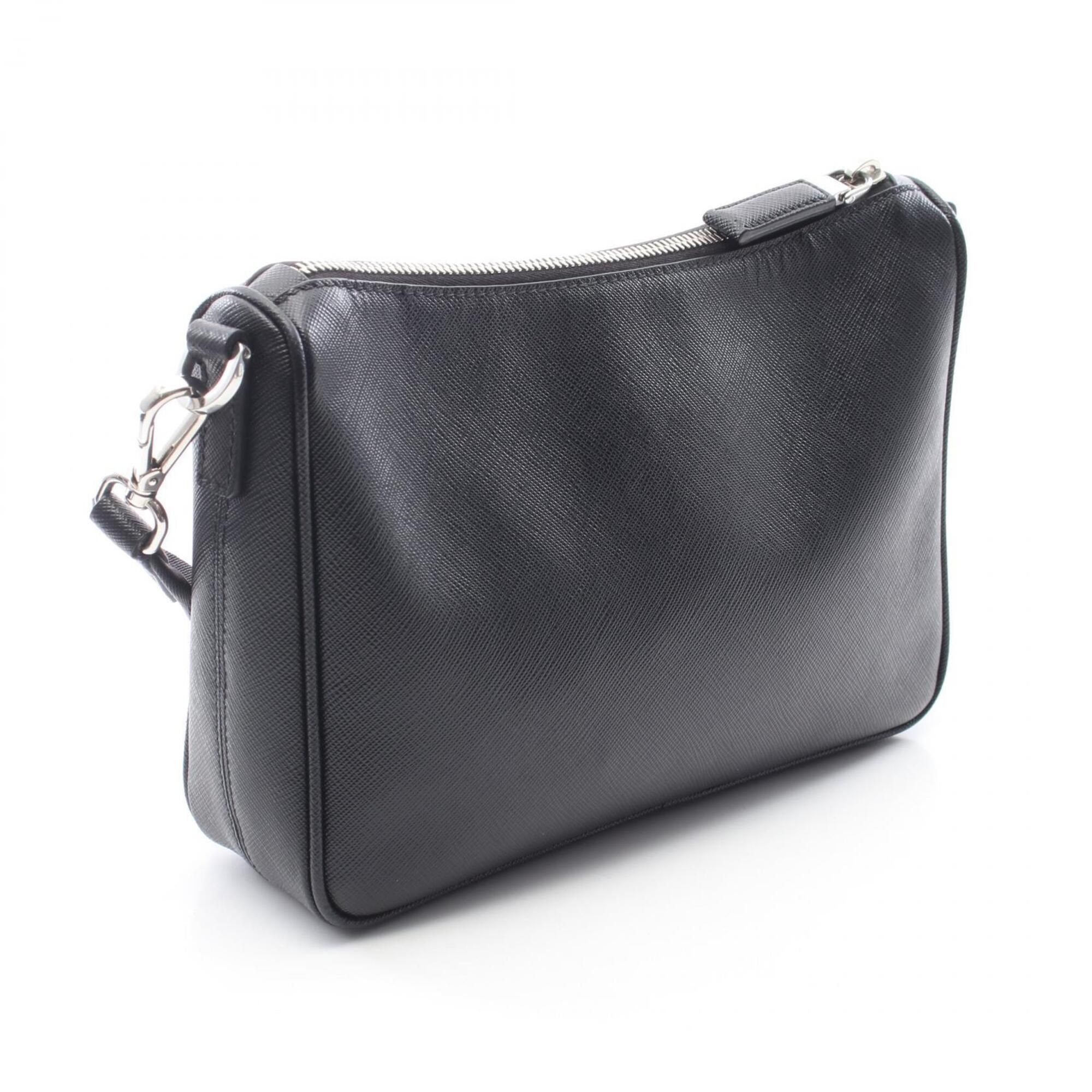 Leather Handbag Pouch Shoulder Bag Weekend Bag (Pre-Owned) - Prada - Modalova