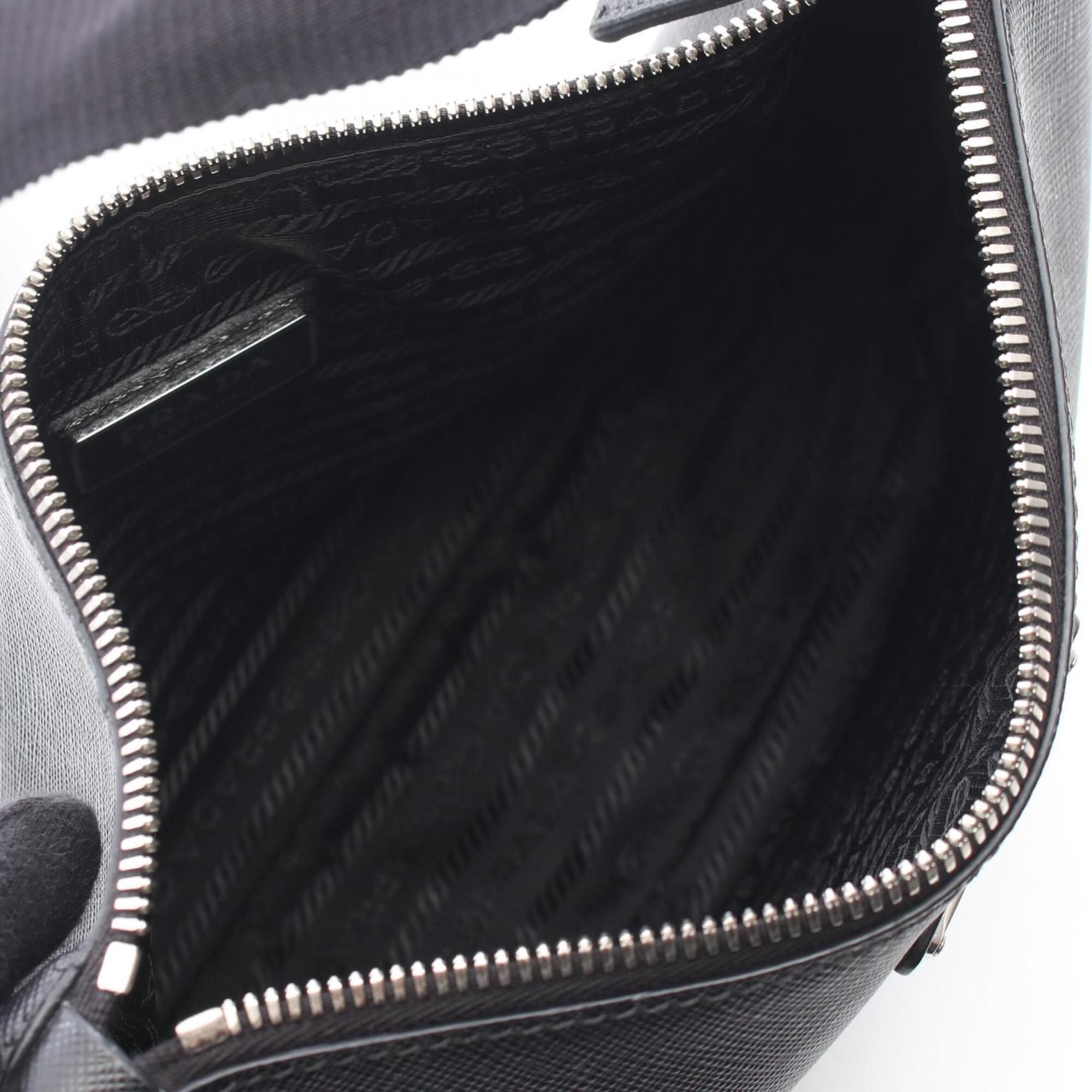 Leather Handbag Pouch Shoulder Bag Weekend Bag (Pre-Owned) - Prada - Modalova
