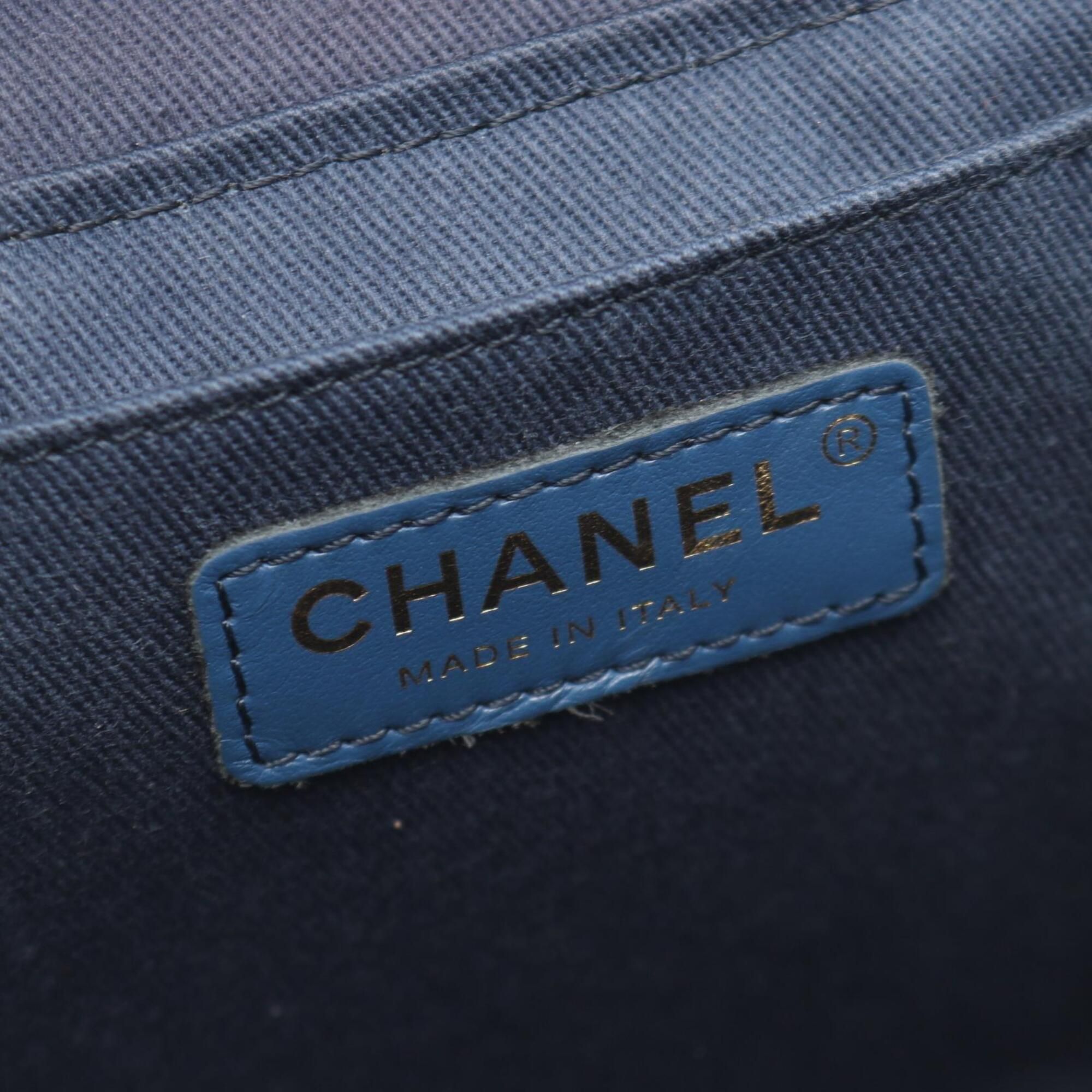 Denim Denim Leather Handbag Shoulder Bag Vanity Bag (Pre-Owned) - Chanel - Modalova
