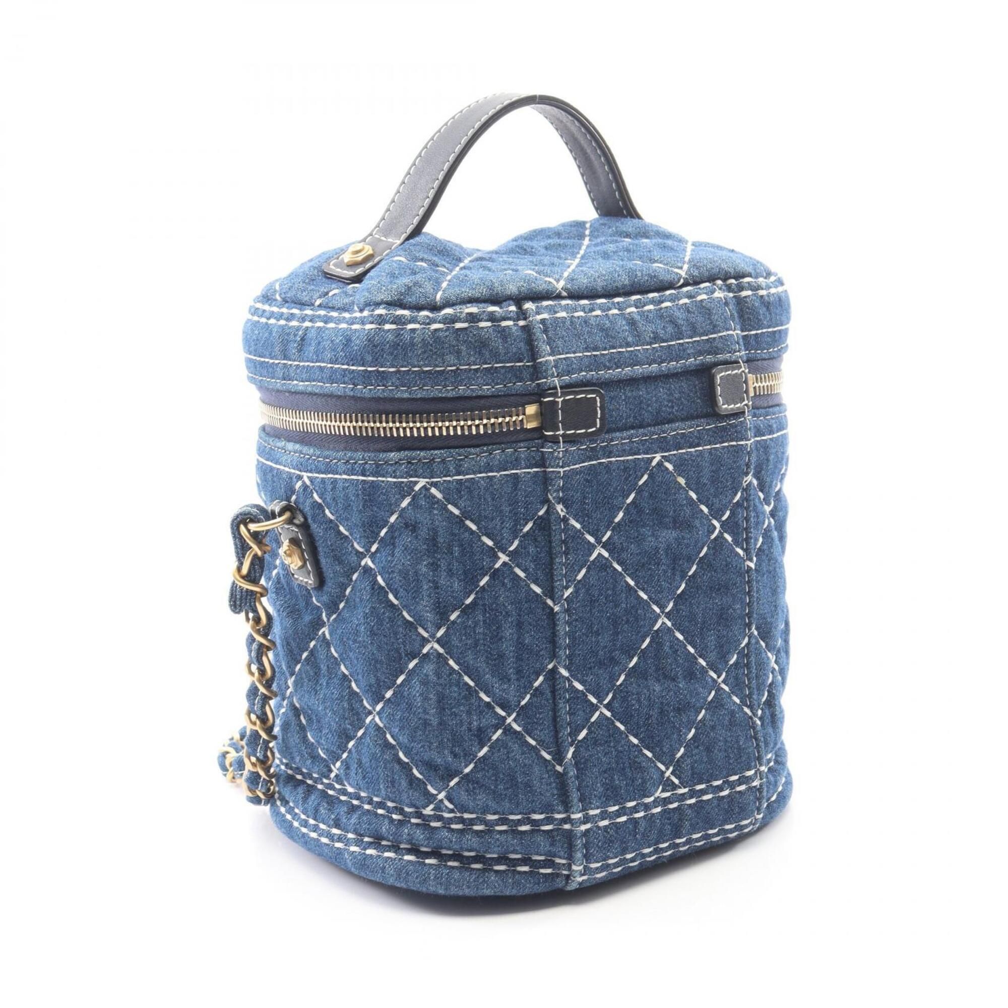 Denim Denim Leather Handbag Shoulder Bag Vanity Bag (Pre-Owned) - Chanel - Modalova