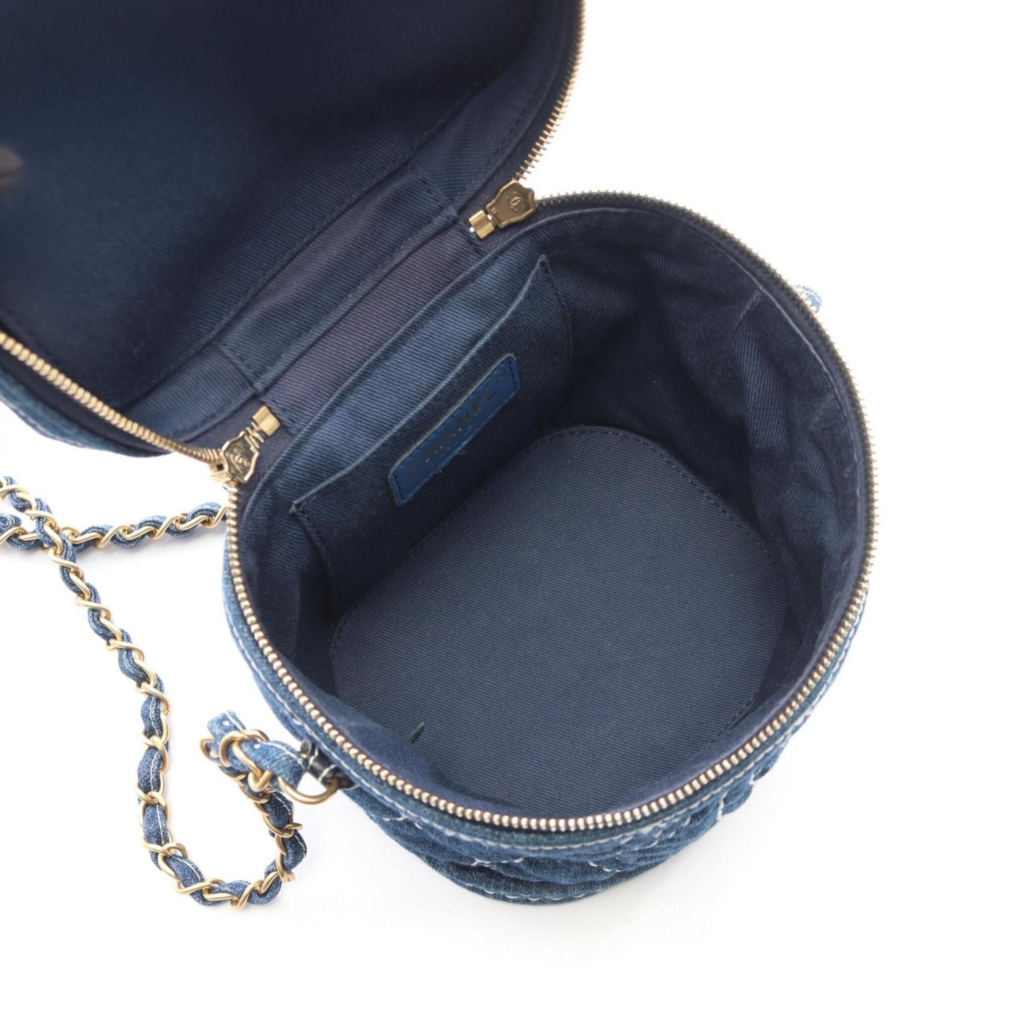 Denim Denim Leather Handbag Shoulder Bag Vanity Bag (Pre-Owned) - Chanel - Modalova