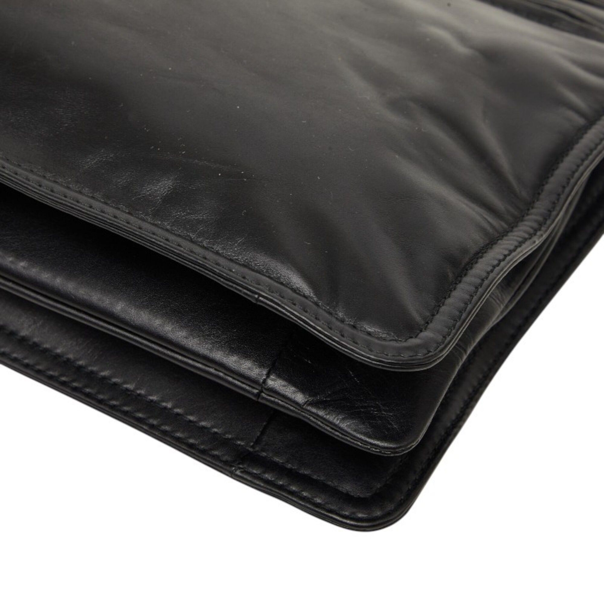Leather Clutch Bag (Pre-Owned) - Bottega Veneta - Modalova