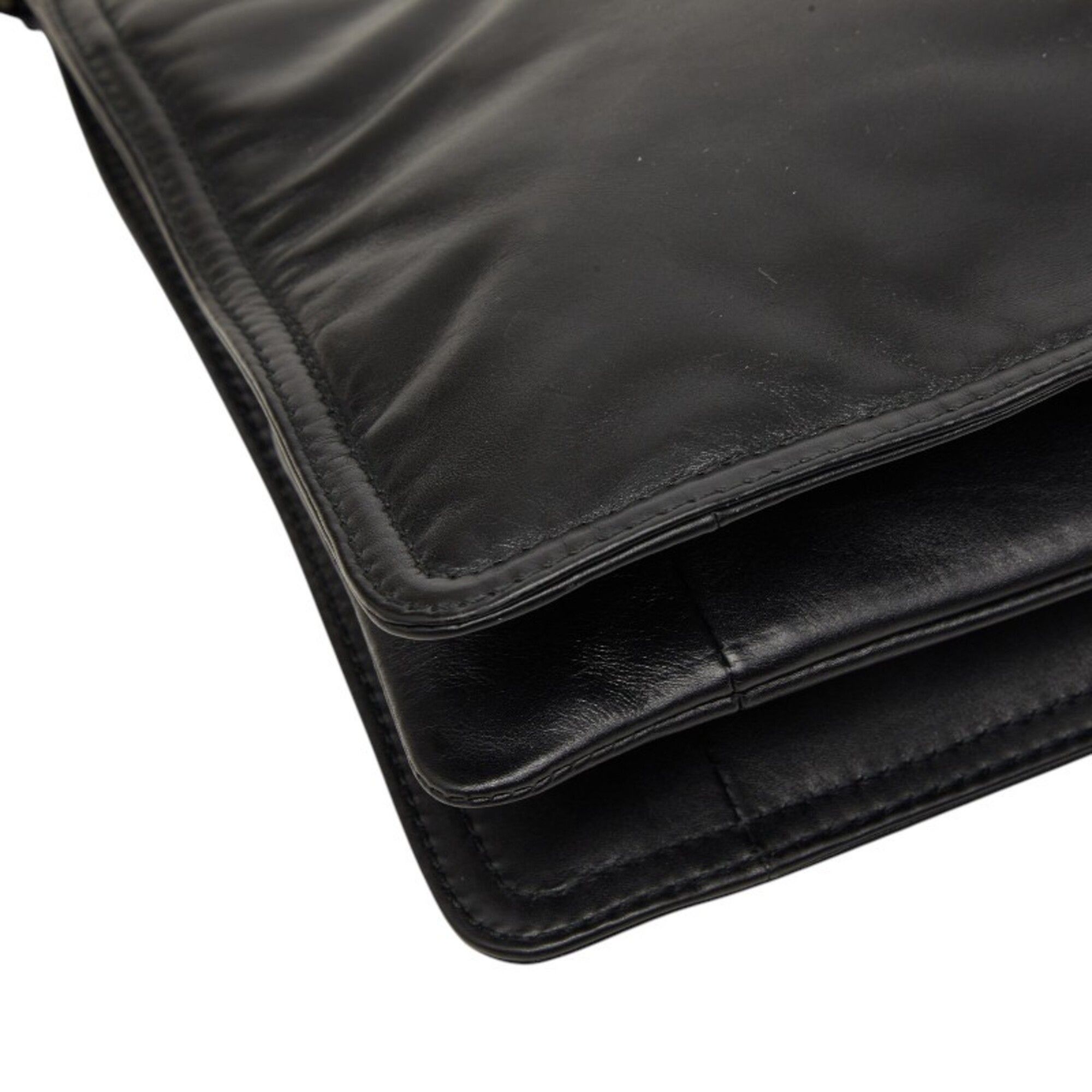 Leather Clutch Bag (Pre-Owned) - Bottega Veneta - Modalova