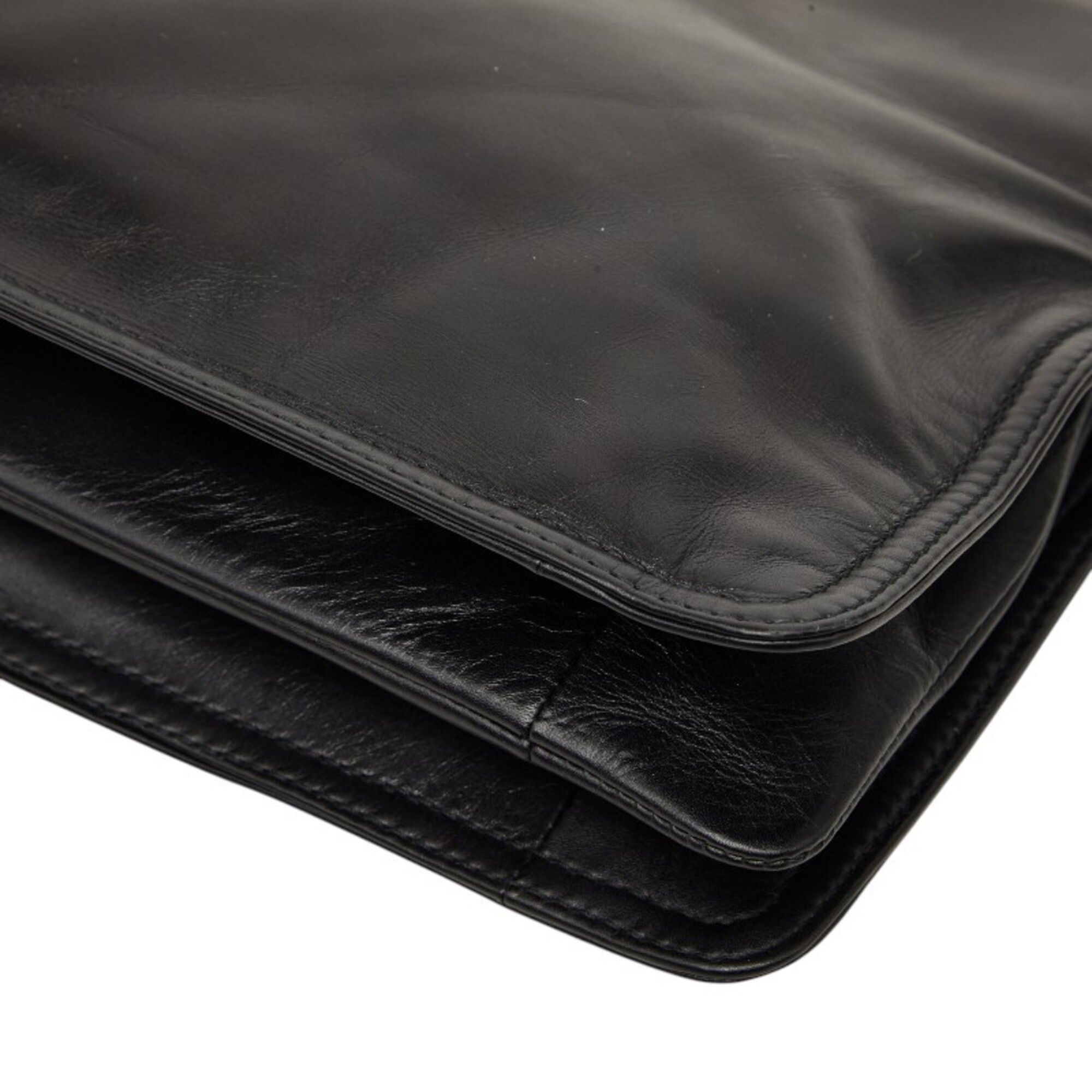 Leather Clutch Bag (Pre-Owned) - Bottega Veneta - Modalova