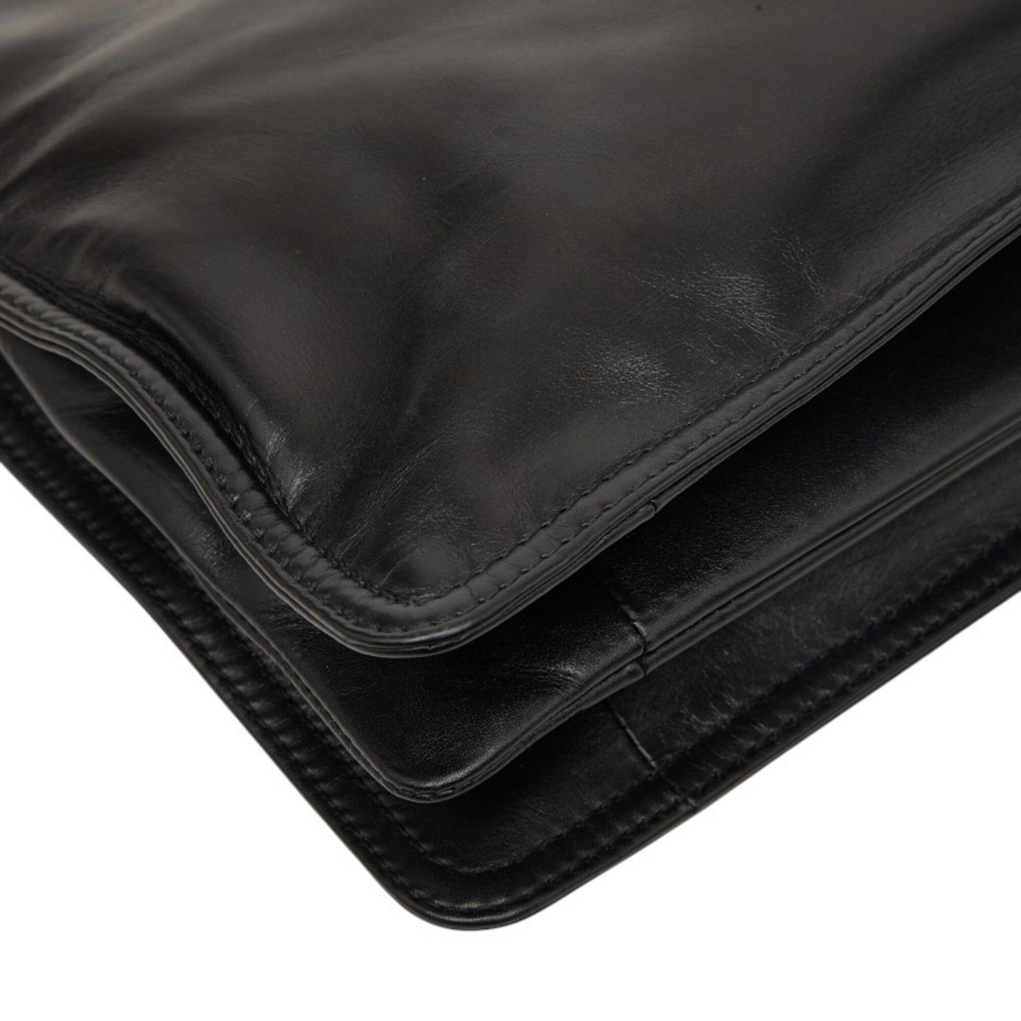 Leather Clutch Bag (Pre-Owned) - Bottega Veneta - Modalova