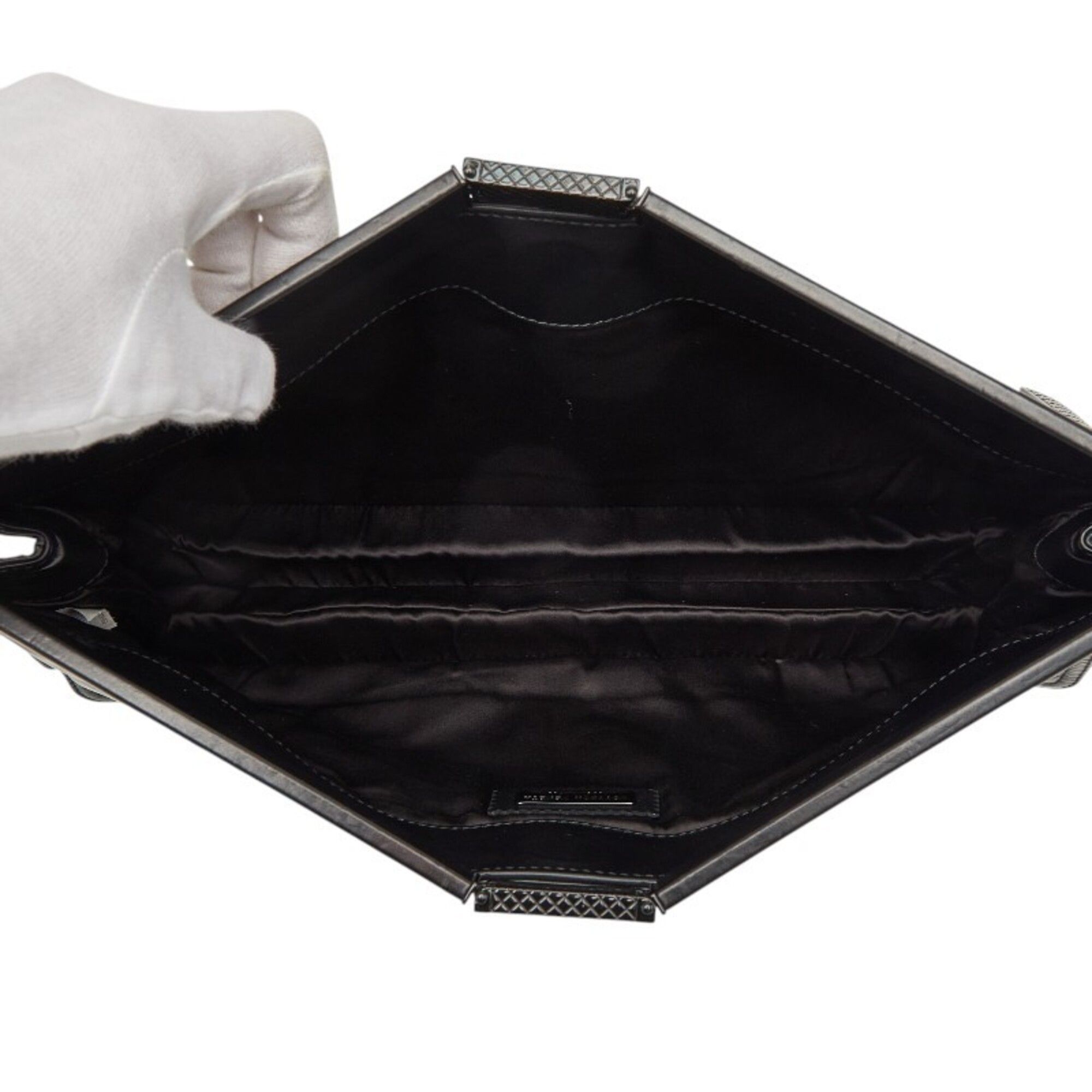 Leather Clutch Bag (Pre-Owned) - Bottega Veneta - Modalova