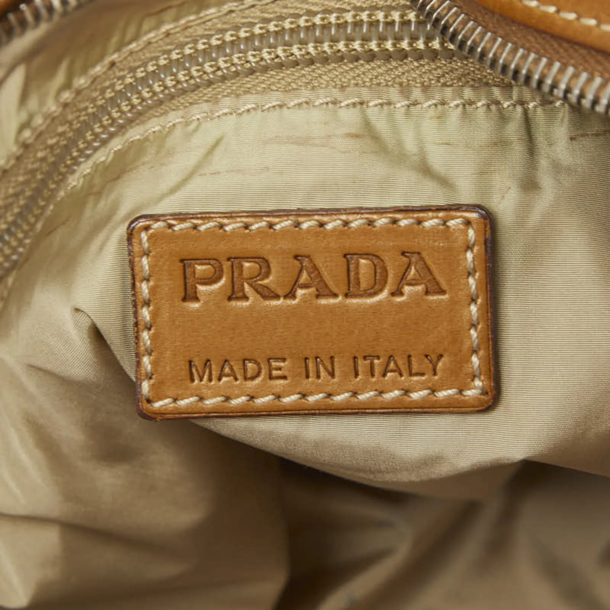 Canvas Leather Shoulder Bag (Pre-Owned) - Prada - Modalova