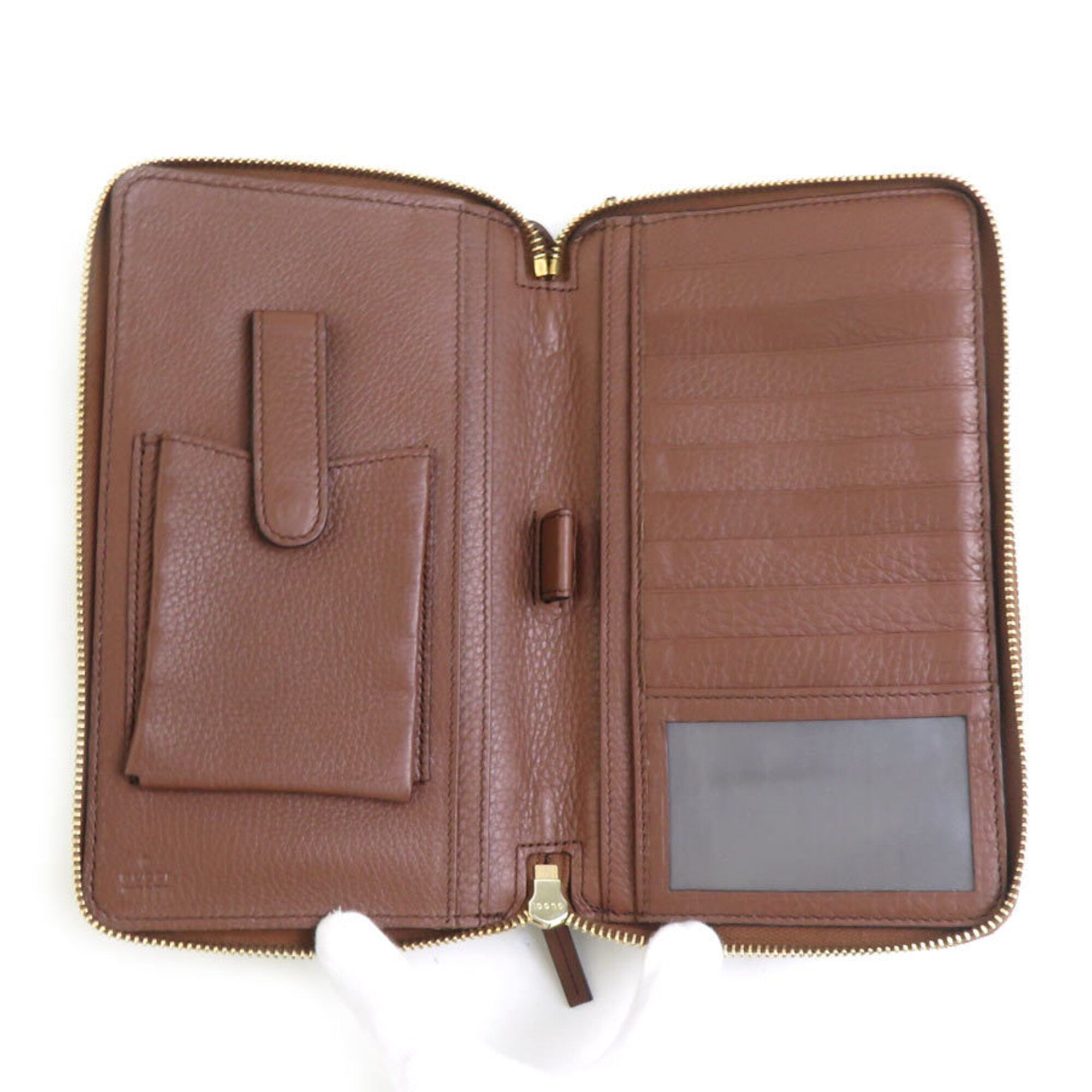 Leather Long Wallet (Bi-Fold) (Pre-Owned) - Gucci - Modalova