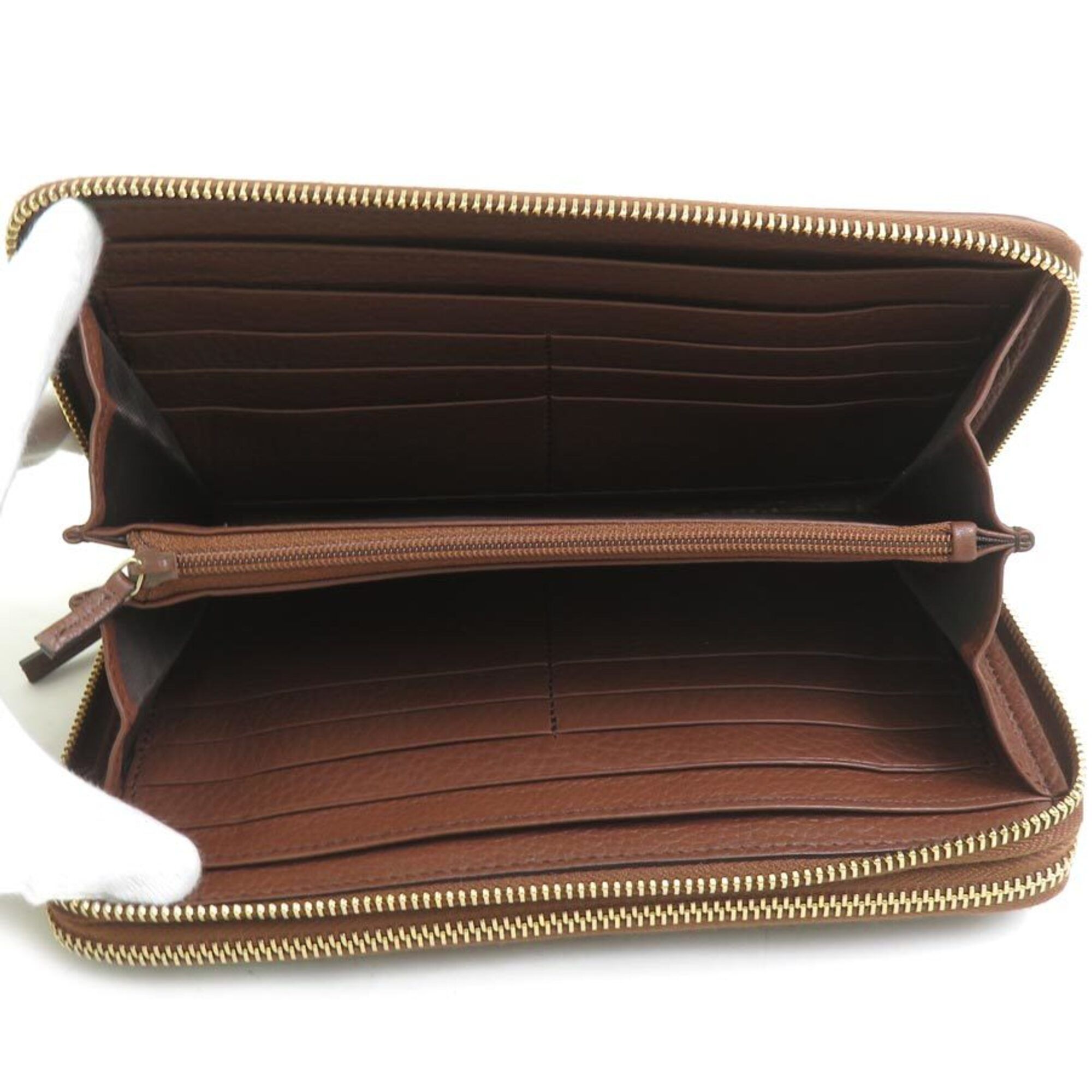 Leather Long Wallet (Bi-Fold) (Pre-Owned) - Gucci - Modalova