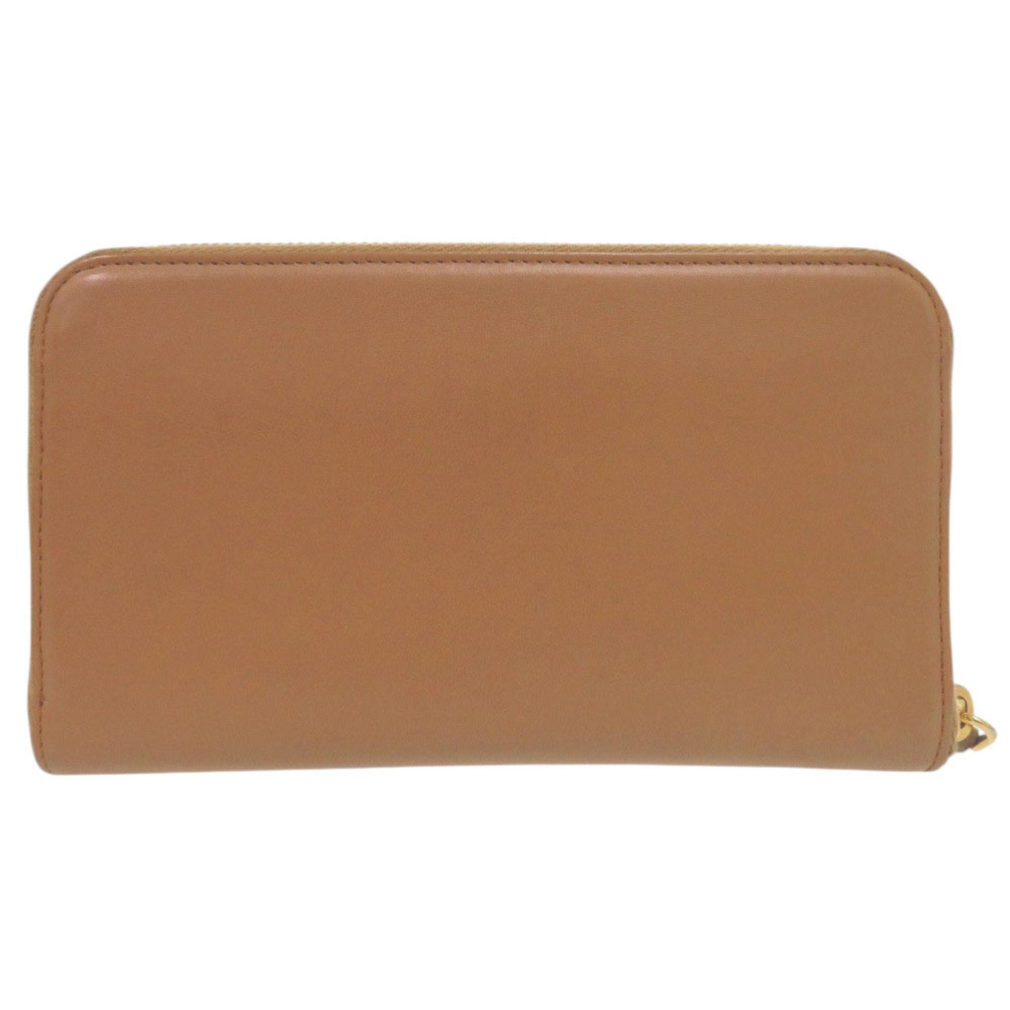 Leather Long Wallet (Bi-Fold) (Pre-Owned) - Prada - Modalova