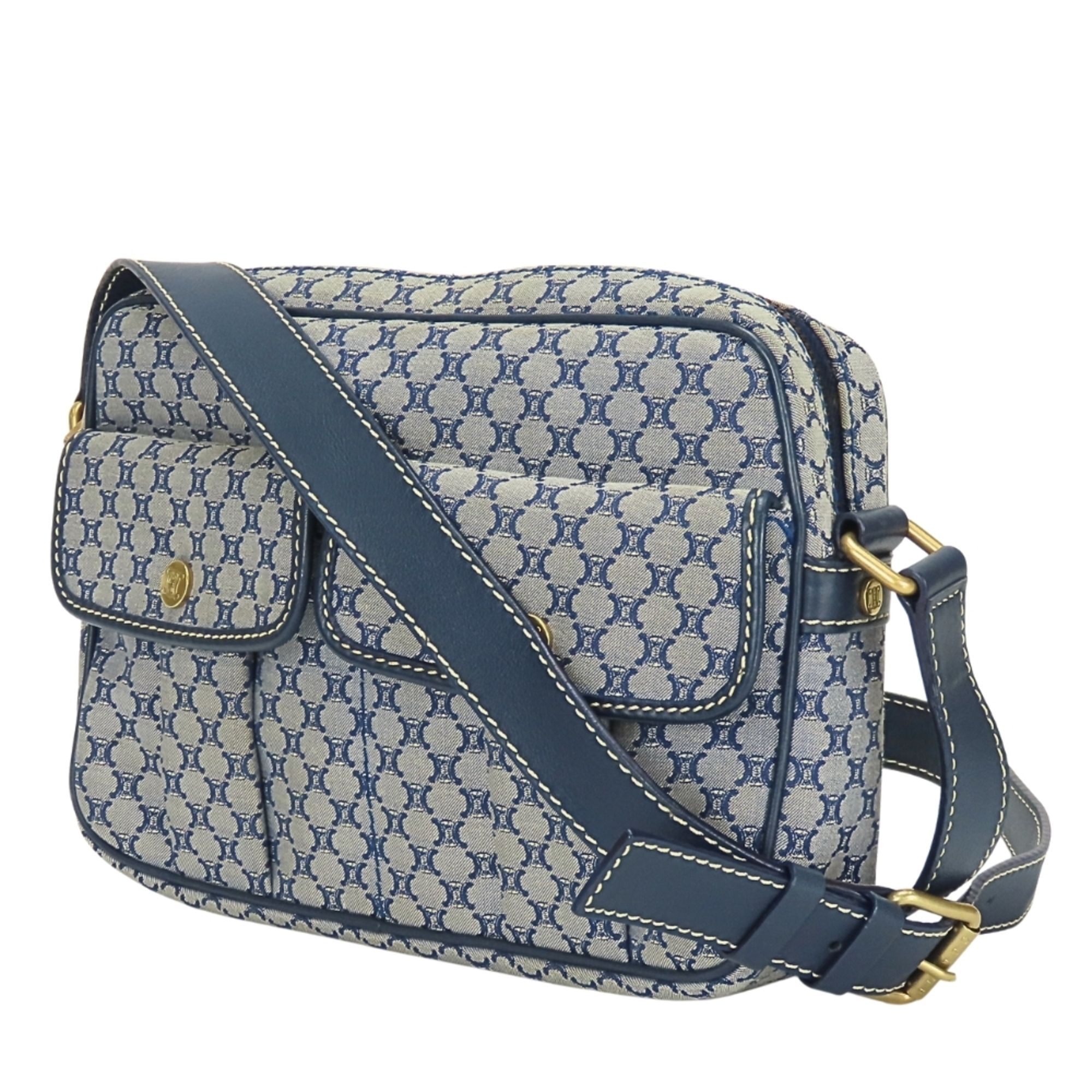 Macadam Canvas Leather Shoulder Bag (Pre-Owned) - Celine - Modalova