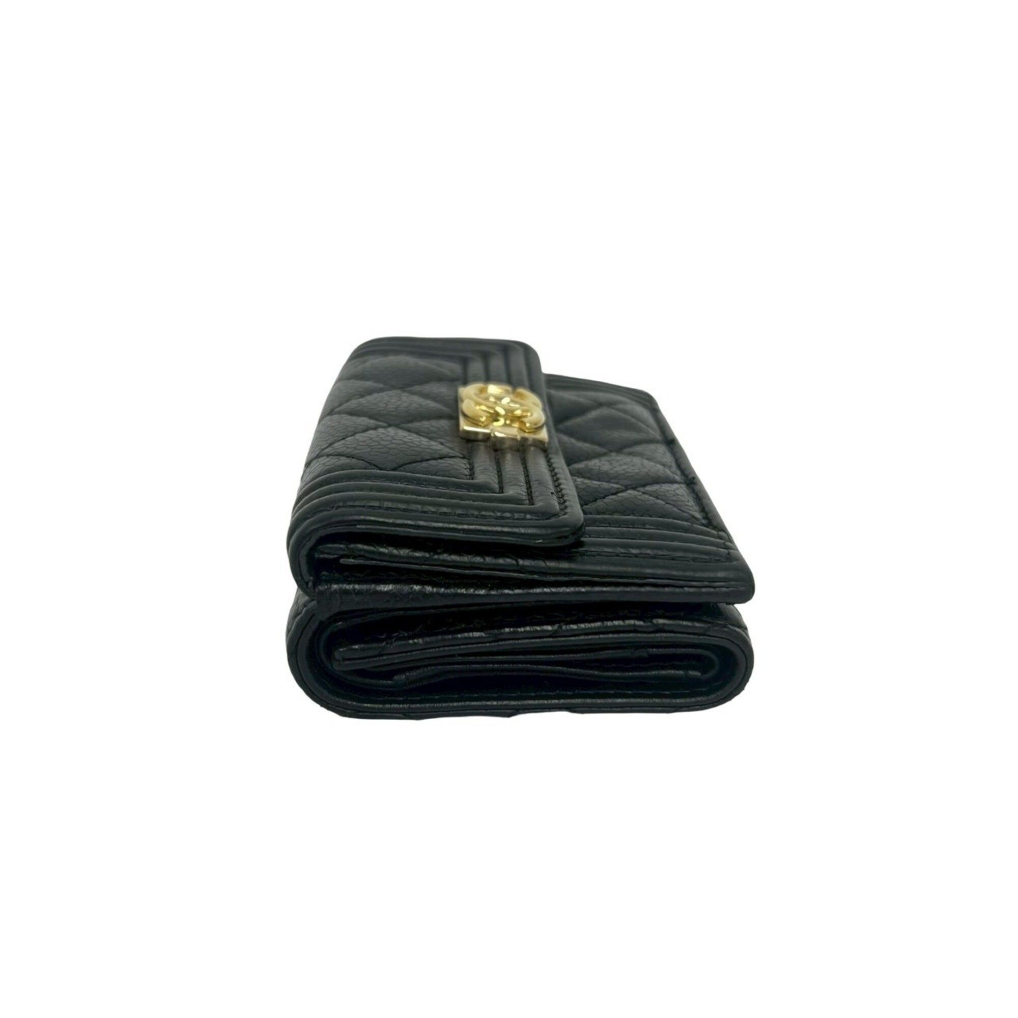 Grained Calfskin Wallet (Tri-Fold) (Pre-Owned) - Chanel - Modalova