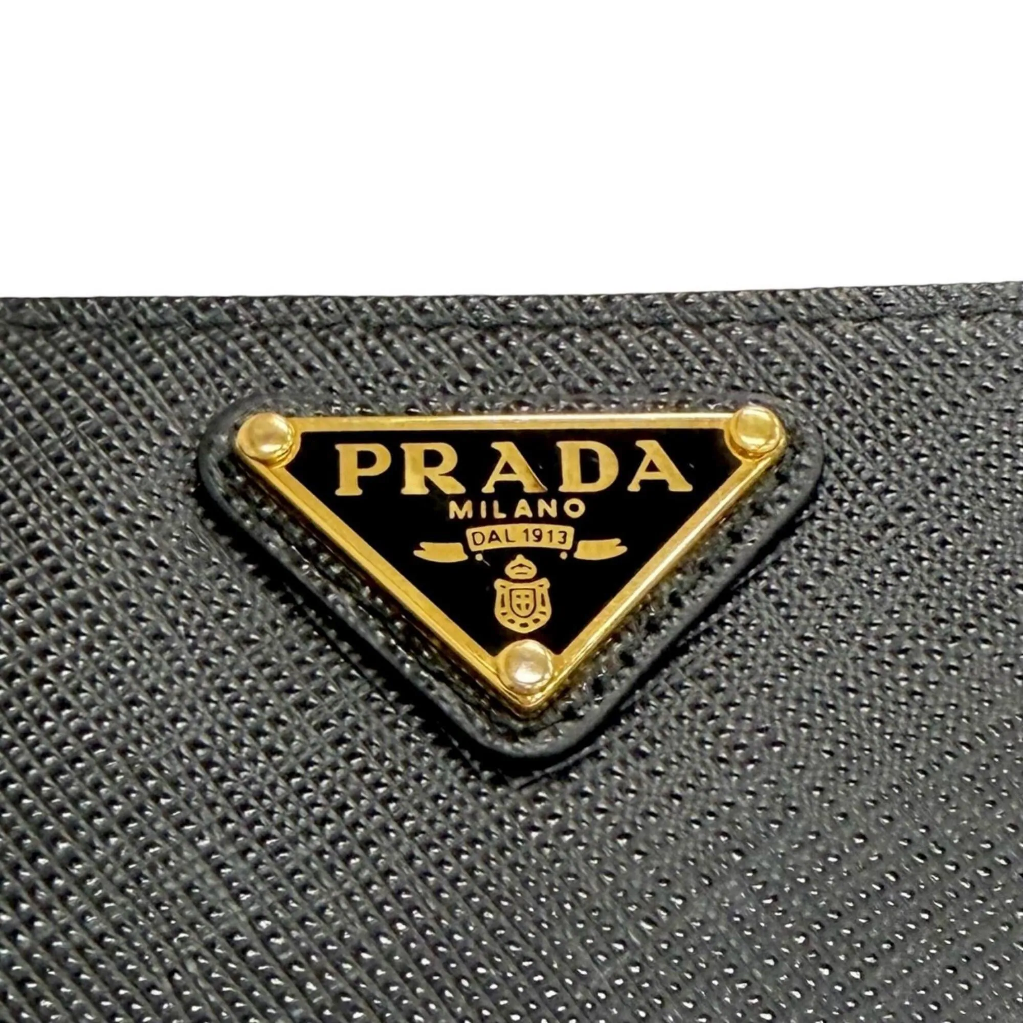 Leather Long Wallet (Bi-Fold) (Pre-Owned) - Prada - Modalova