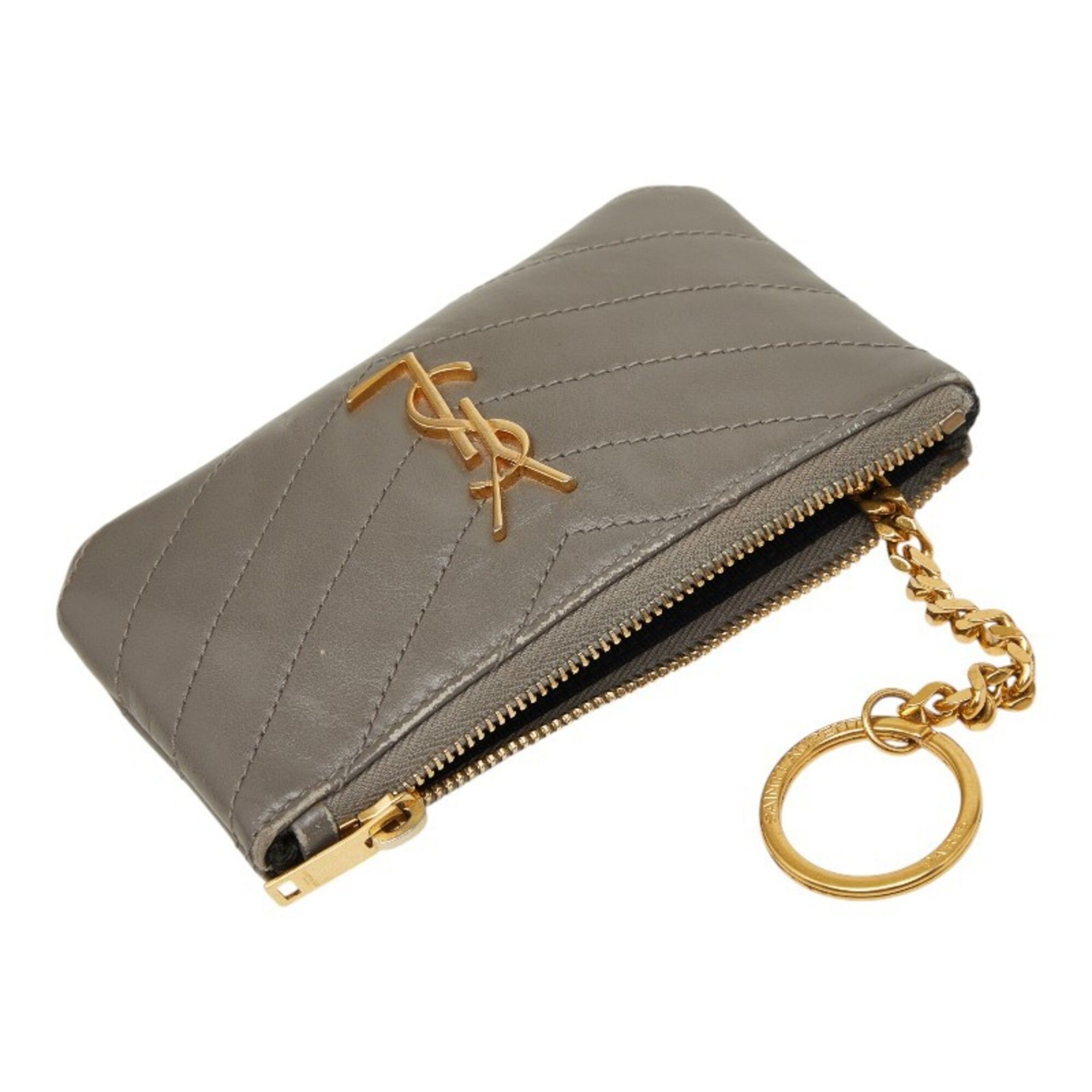 Leather Long Wallet (Bi-Fold) (Pre-Owned) - Saint Laurent - Modalova