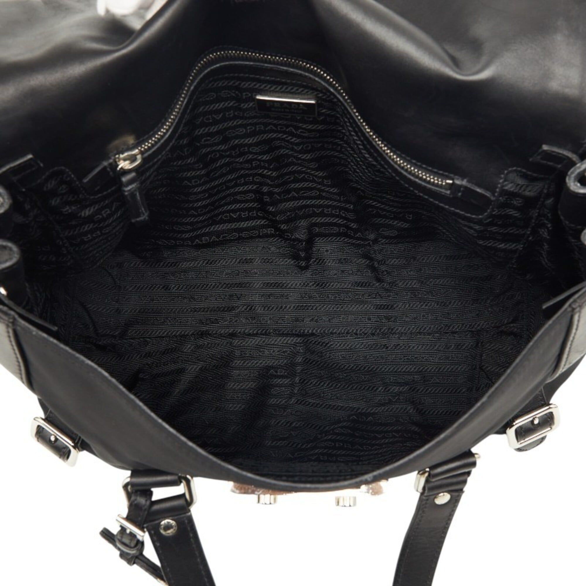 Nylon Leather Shoulder Bag (Pre-Owned) - Prada - Modalova