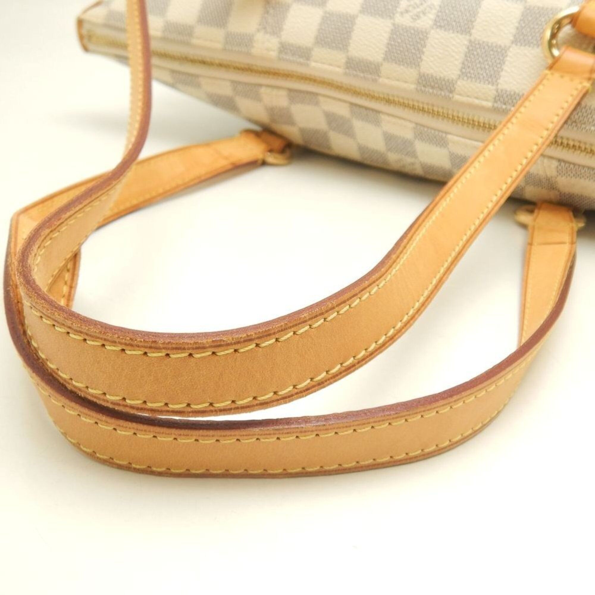 Coated Canvas Leather Tote Bag (Pre-Owned) - Louis Vuitton - Modalova