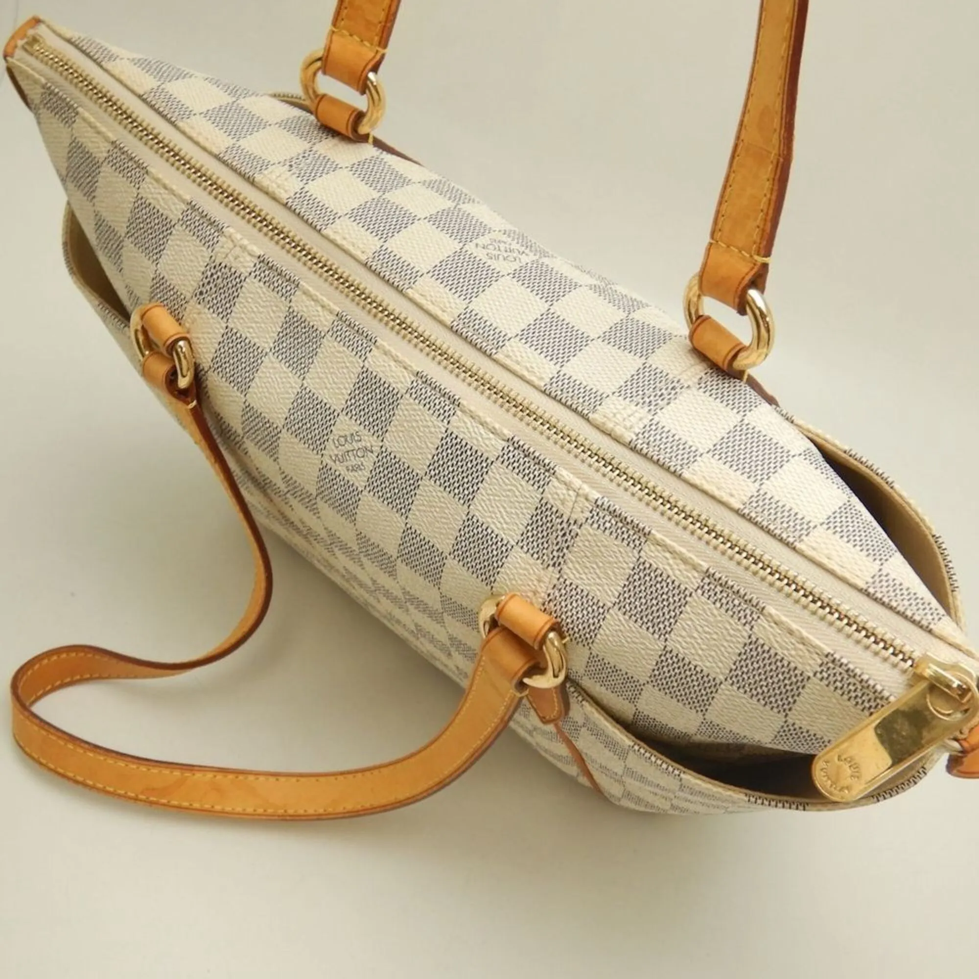 Coated Canvas Leather Tote Bag (Pre-Owned) - Louis Vuitton - Modalova