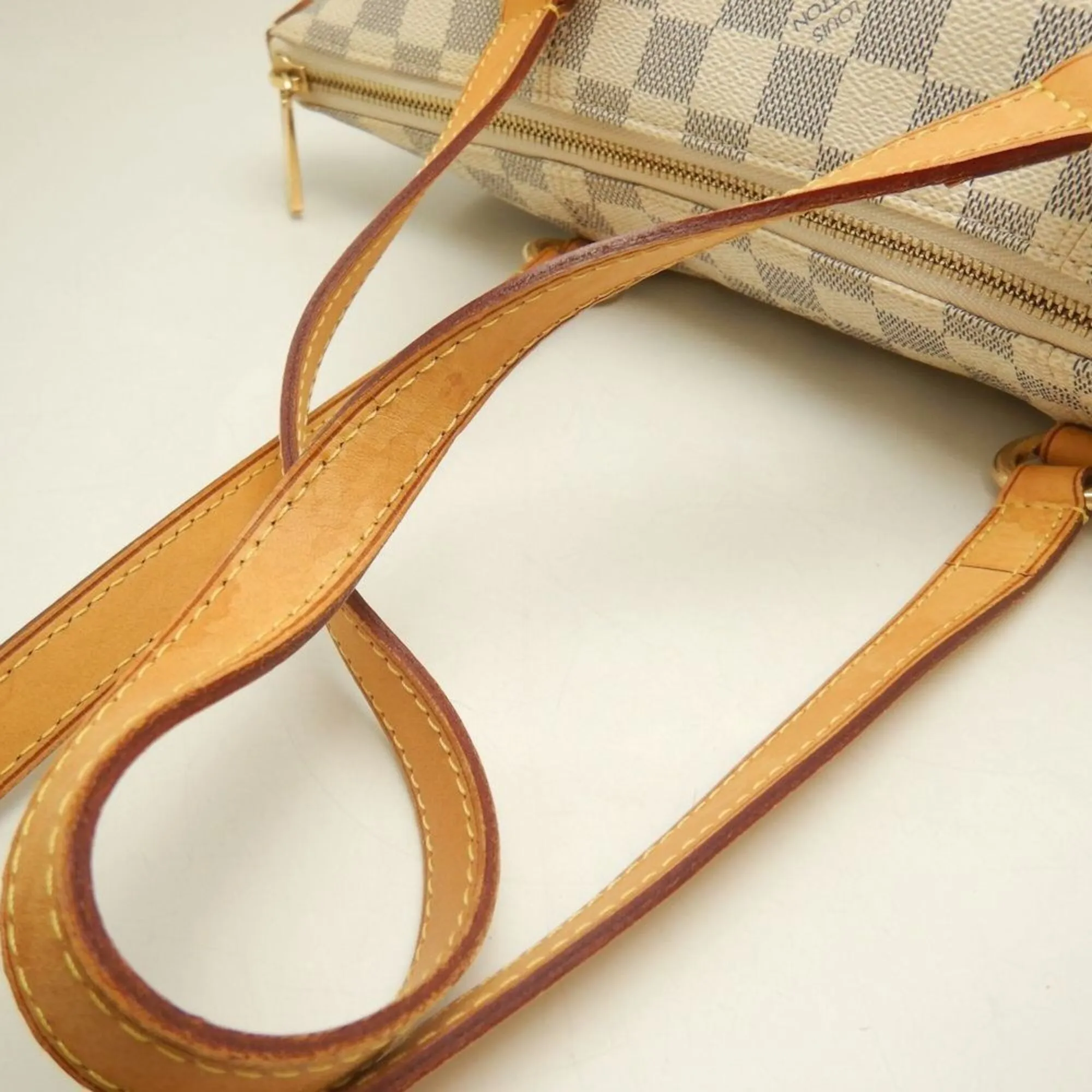 Coated Canvas Leather Tote Bag (Pre-Owned) - Louis Vuitton - Modalova