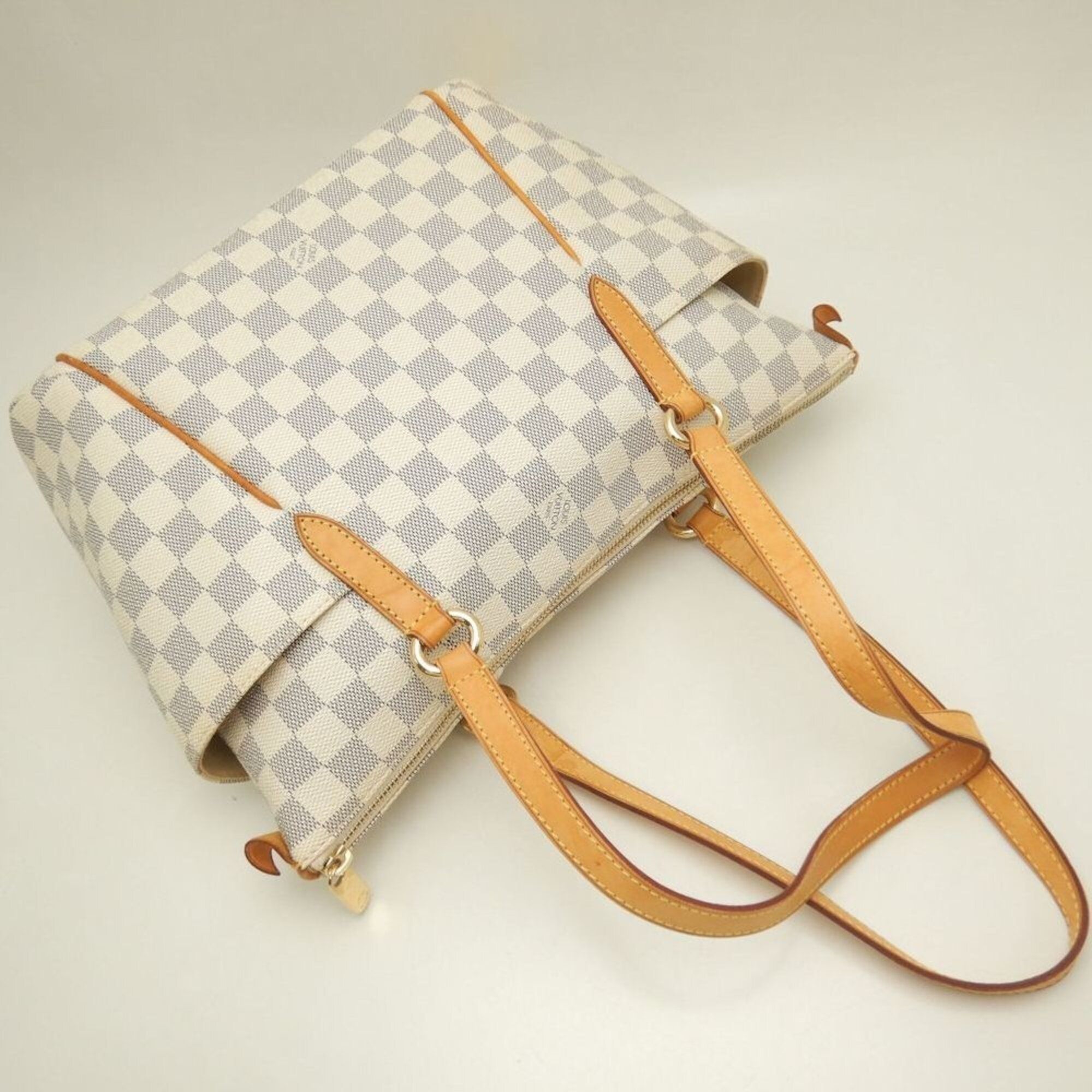 Coated Canvas Leather Tote Bag (Pre-Owned) - Louis Vuitton - Modalova
