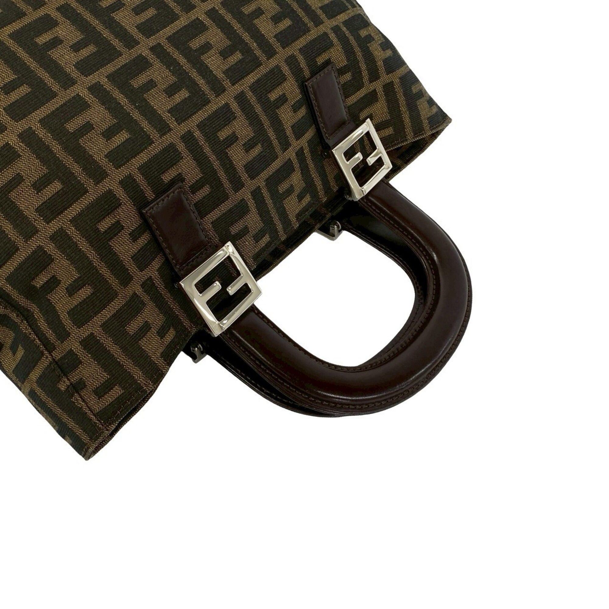 Canvas Leather Handbag Tote Bag (Pre-Owned) - Fendi - Modalova